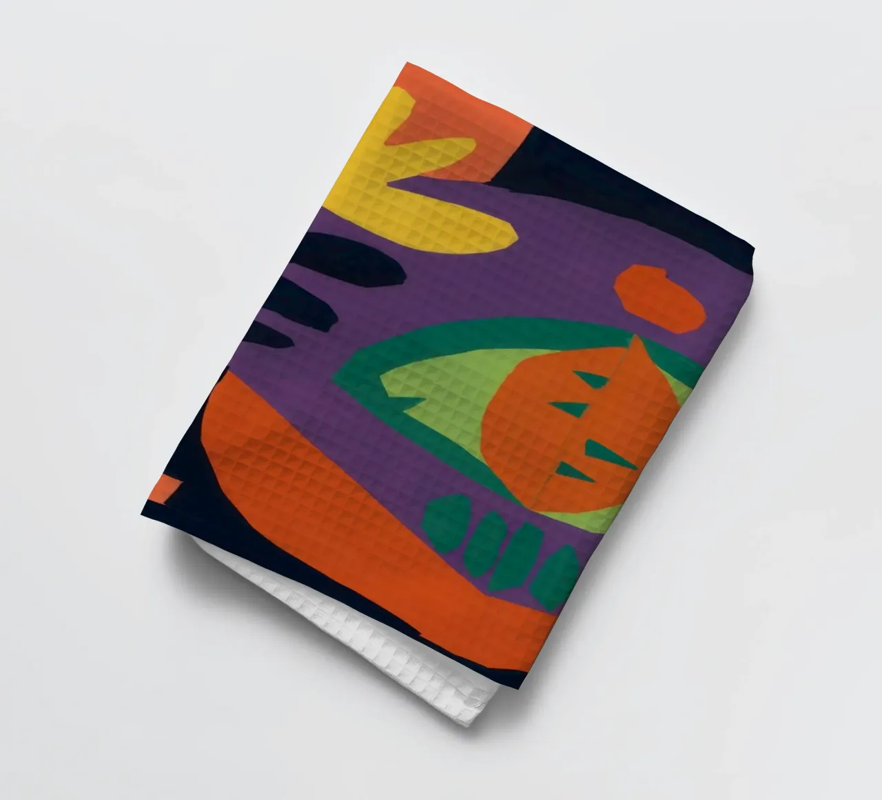 Cubist's Playful Table tea towel by Rain Balance