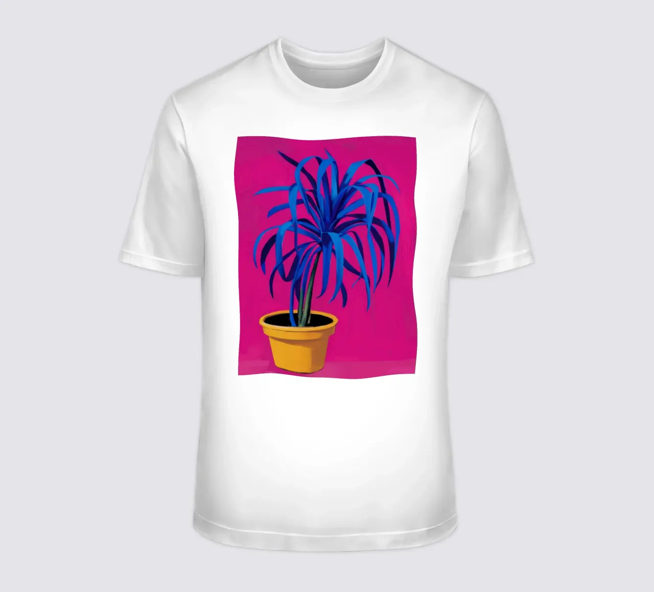Fuchsia's Electric Blue t-shirt by Rain Balance