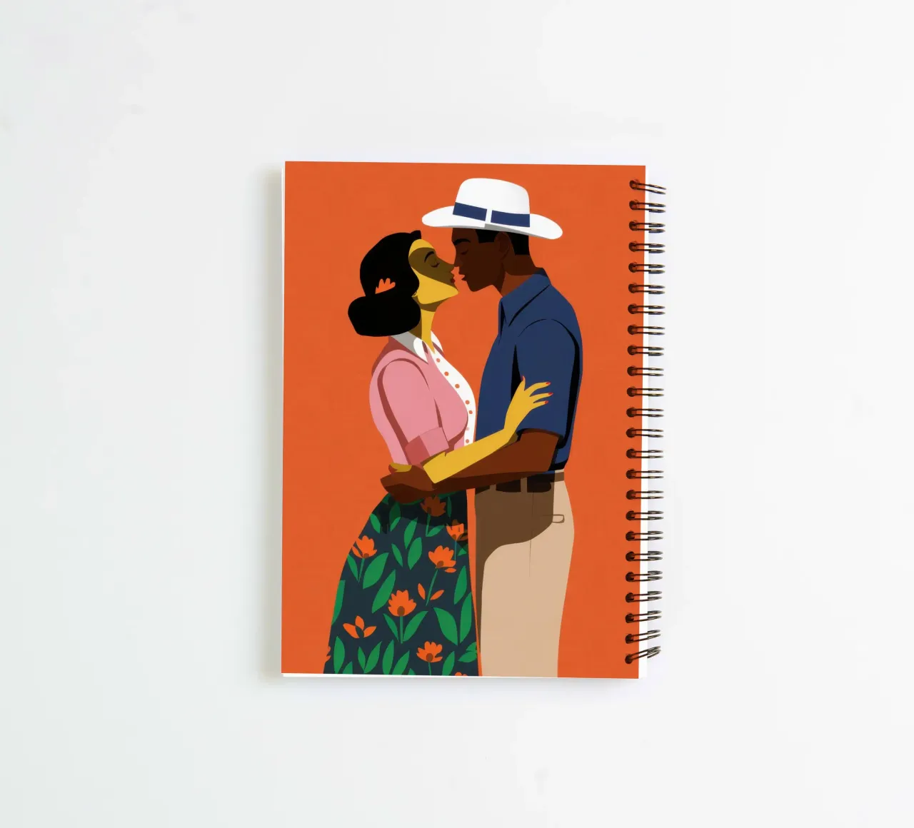Tender Sunset Embrace spiral notebook by Monuments Fire