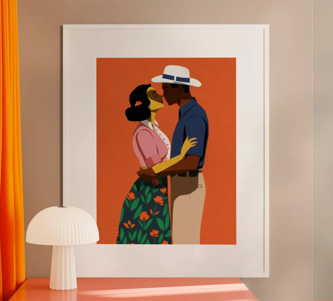 Tenero abbraccio al tramonto poster da Monuments Fire