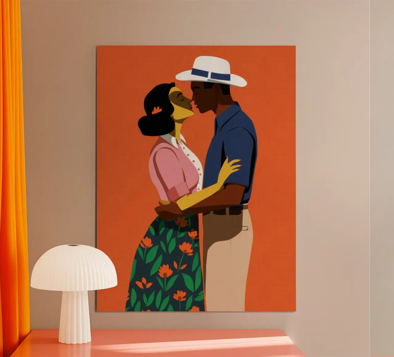 Tenero abbraccio al tramonto poster da Monuments Fire