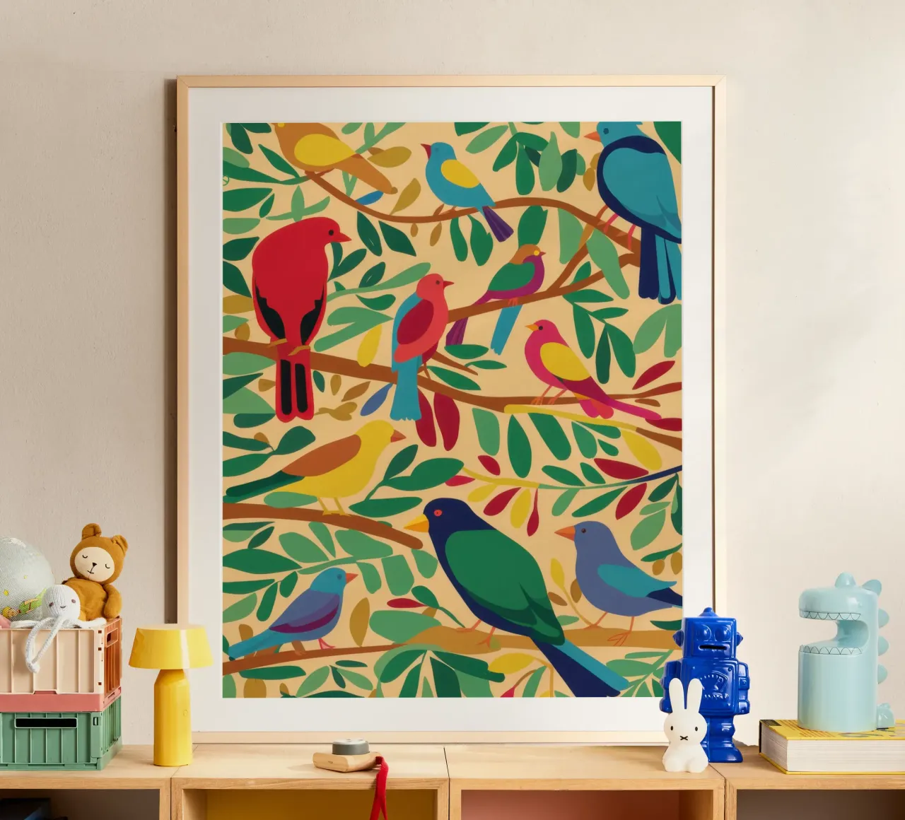 Aviary in the Branches hahnemühle by Ink Pulse
