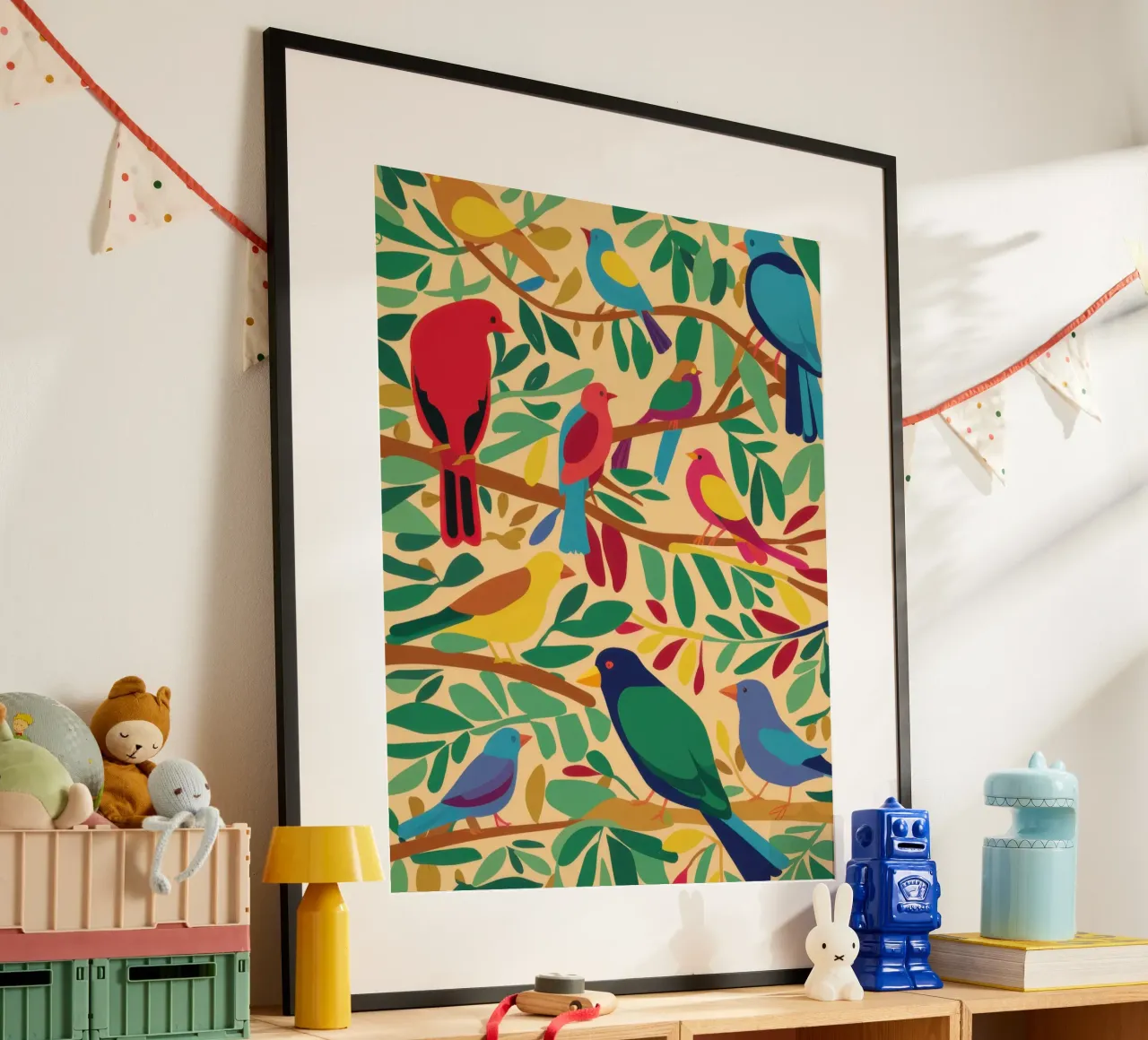 Aviary in the Branches hahnemühle by Ink Pulse