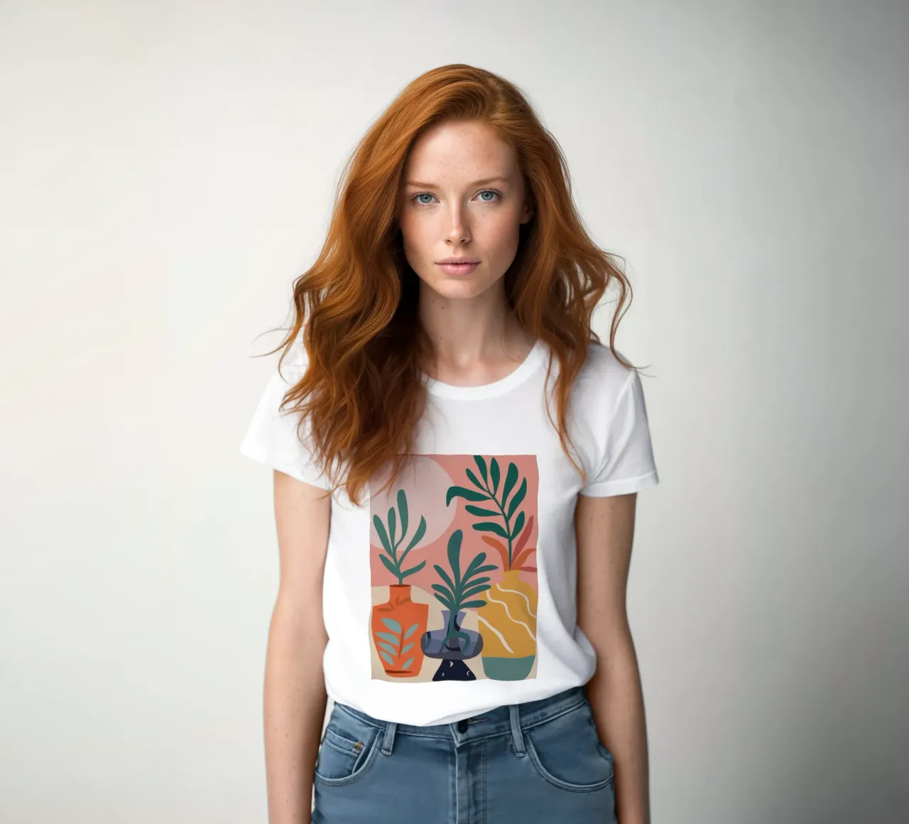 Bodegón Botánico Boho camiseta de mujer de Flock Reverie