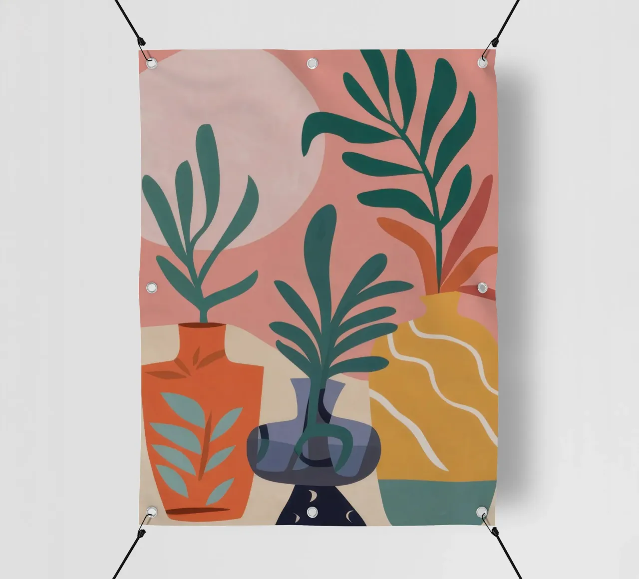 Natura morta botanica Boho telo in pvc da Flock Reverie