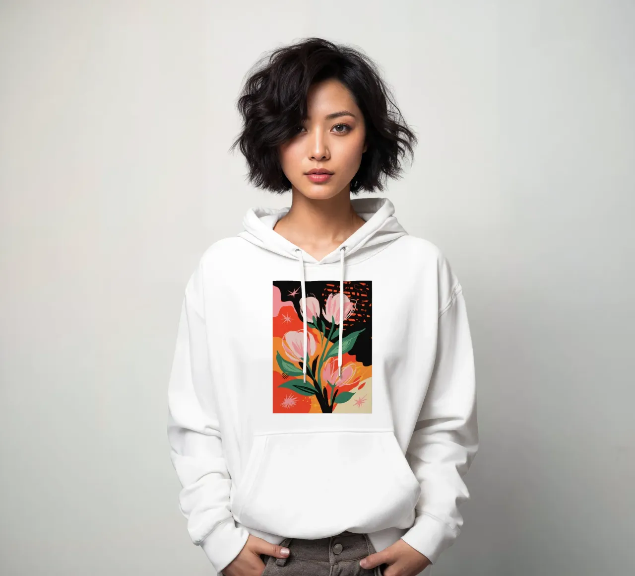 I fiori delicati del crepuscolo felpa con cappuccio da Rain Balance