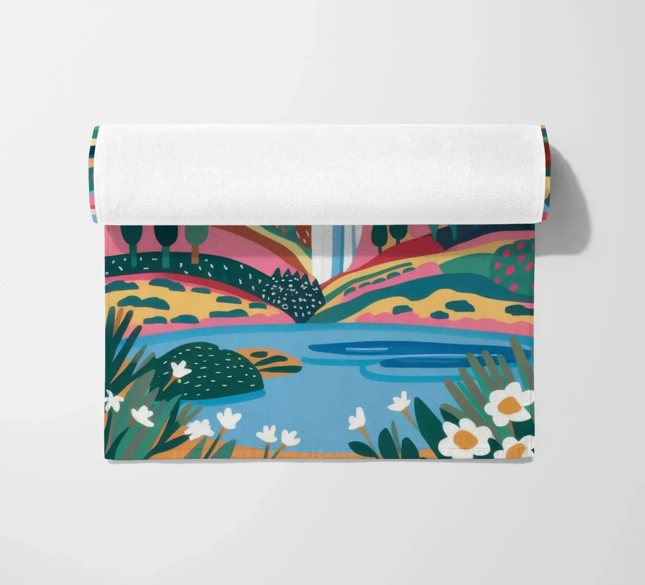 Cascate nascoste dall'arcobaleno telo mare da Dream Gesso