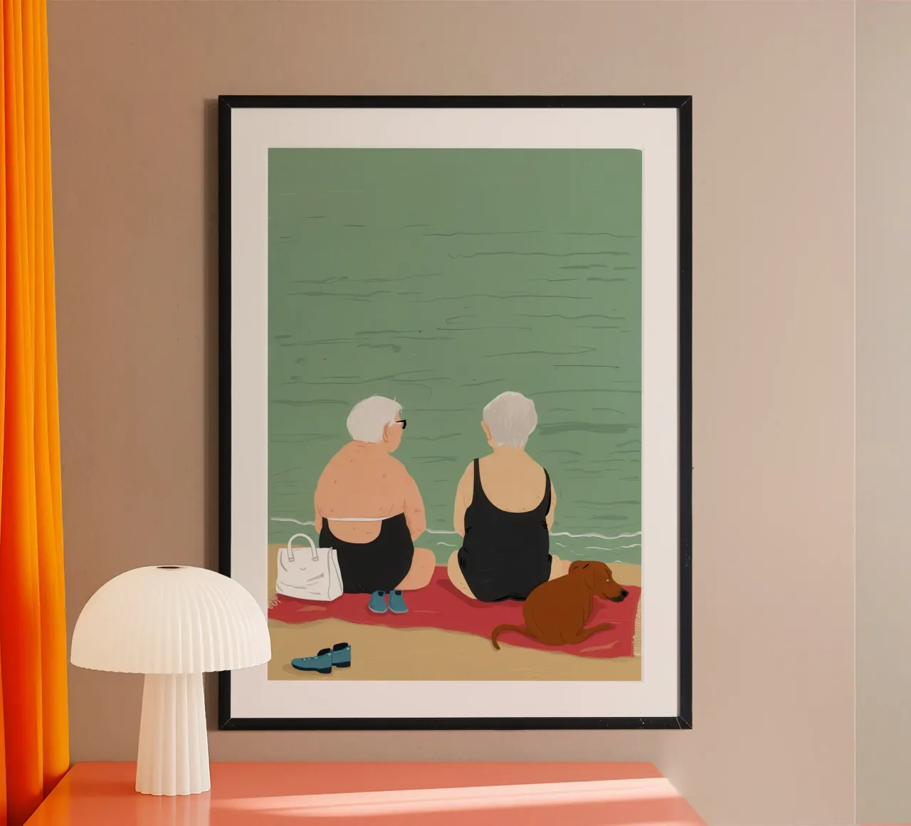 Cronaca dell'amicizia di mare poster da Giant Foxs