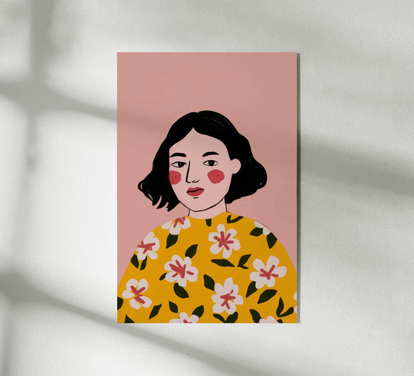 Sunny Floral Visage acrylic glass by Monuments Fire