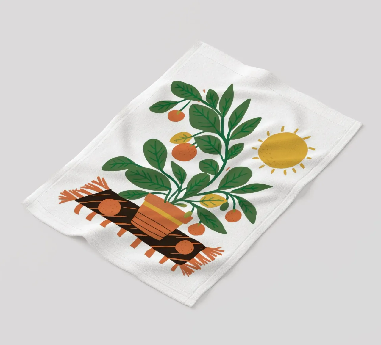 Il mio piccolo albero di arance coperta in pile da Ink Pulse