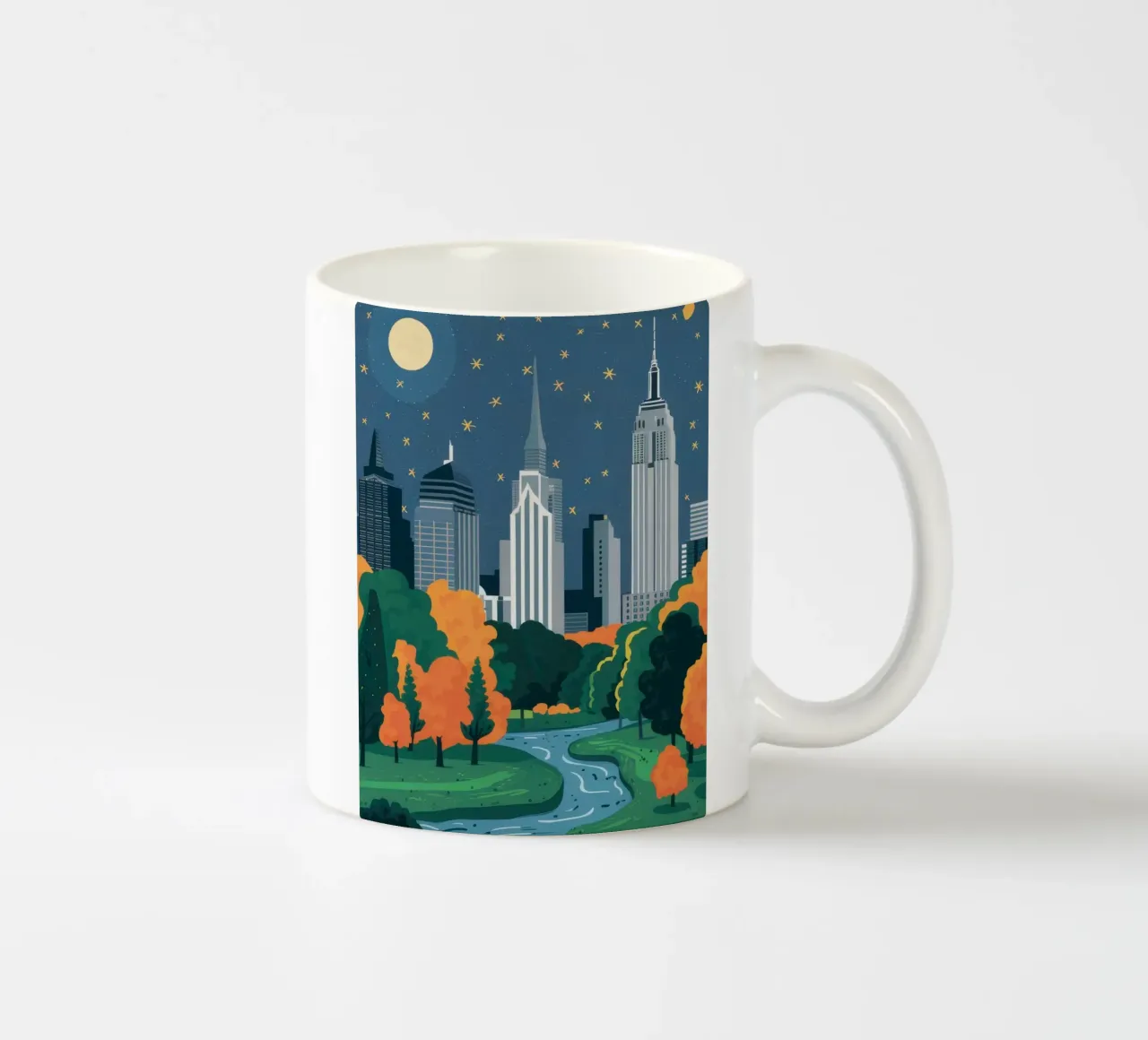 Magia notturna a Manhattan tazza in ceramica da Flock Reverie