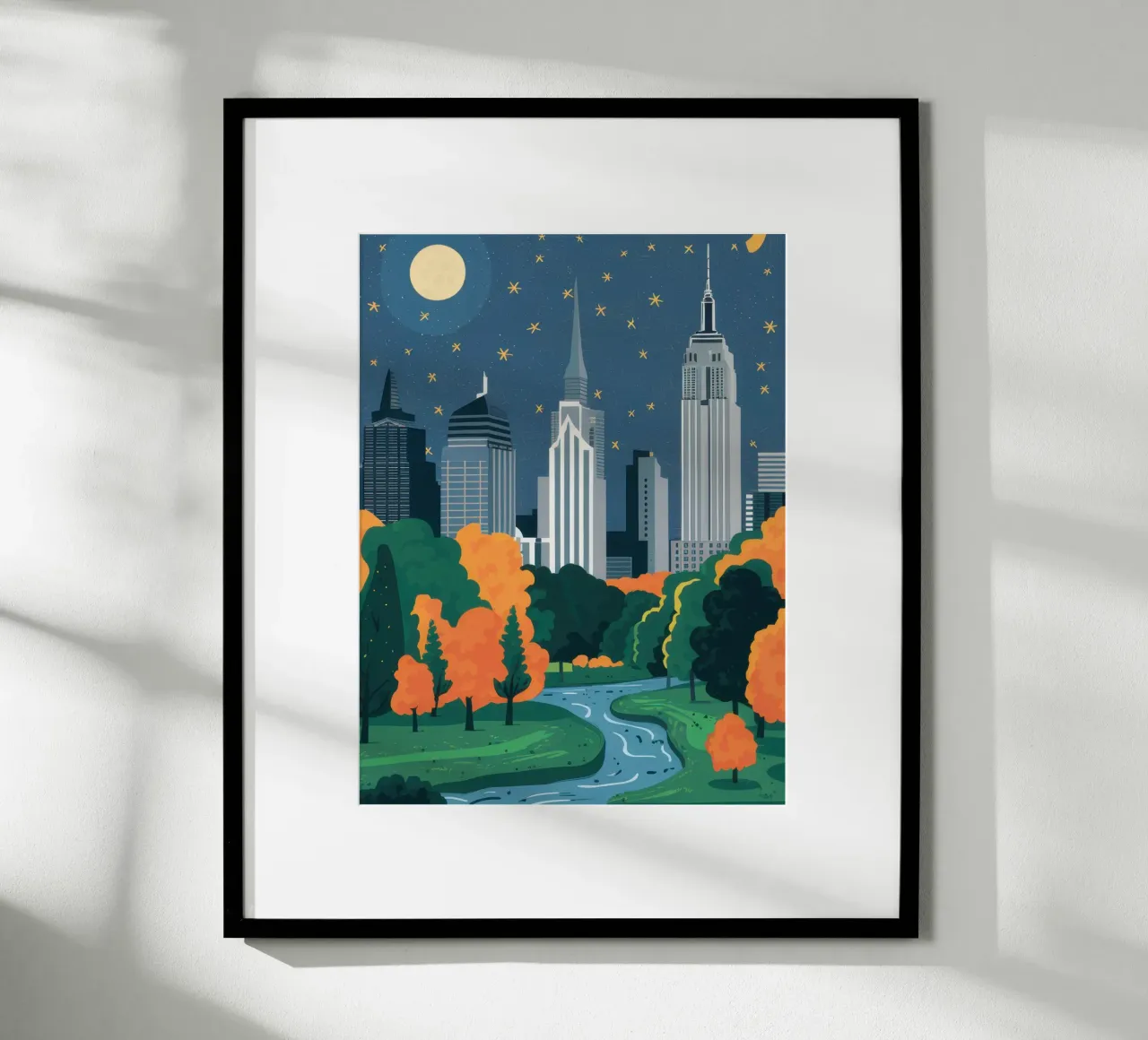 Magia notturna a Manhattan carta hahnemühle da Flock Reverie