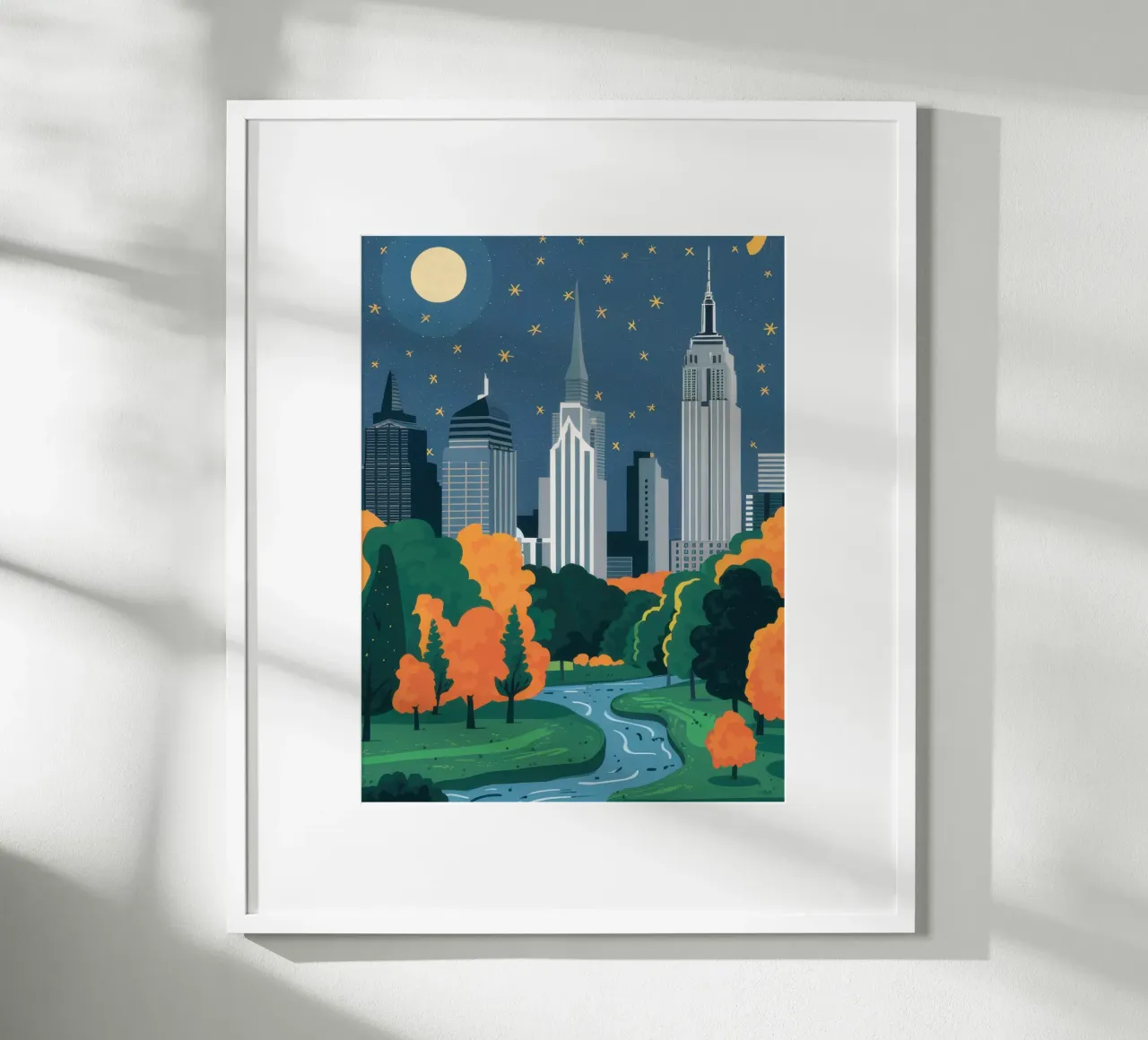 Magia notturna a Manhattan carta hahnemühle da Flock Reverie