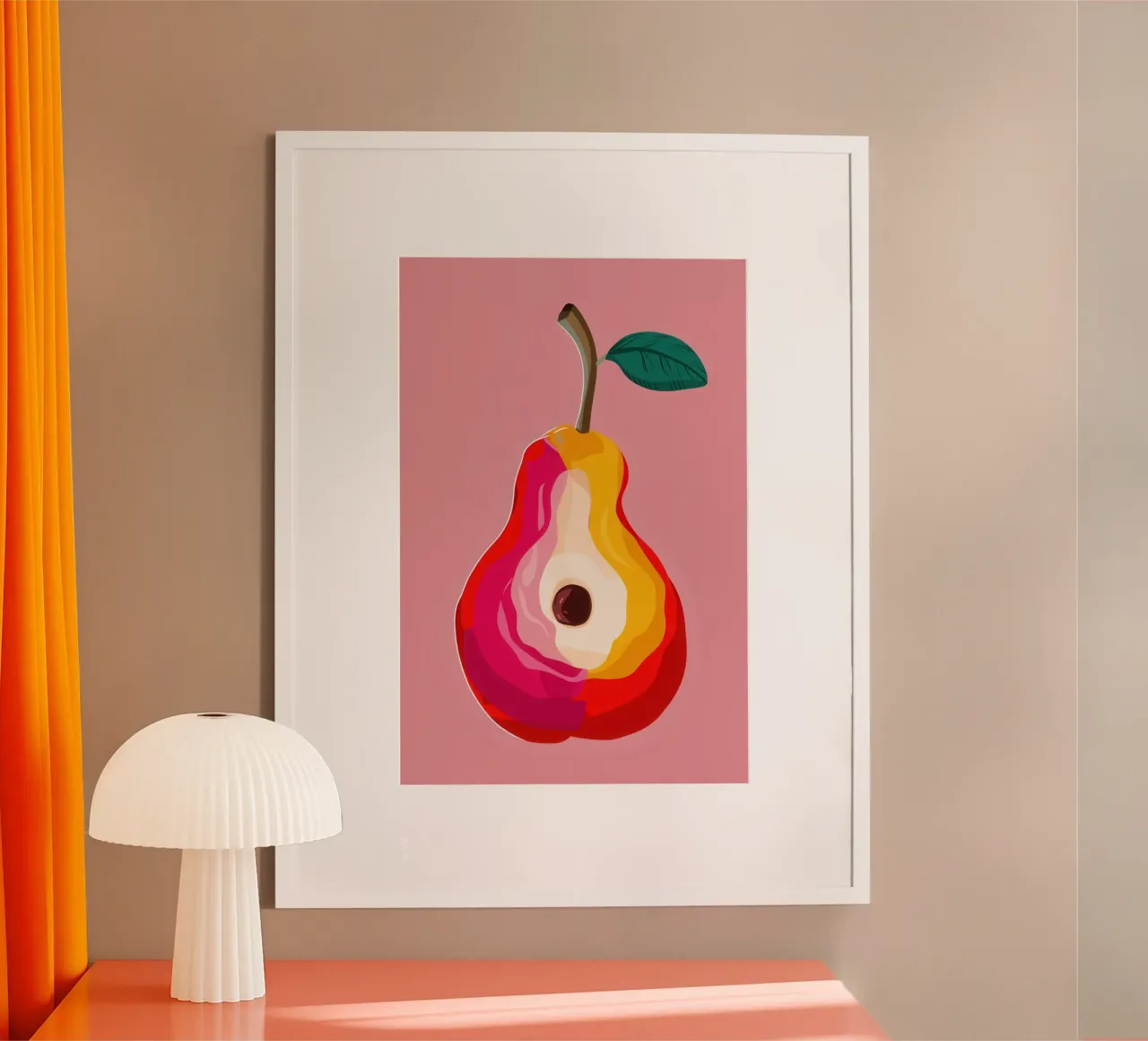 Ritratto di pera prismatica poster da Rain Balance