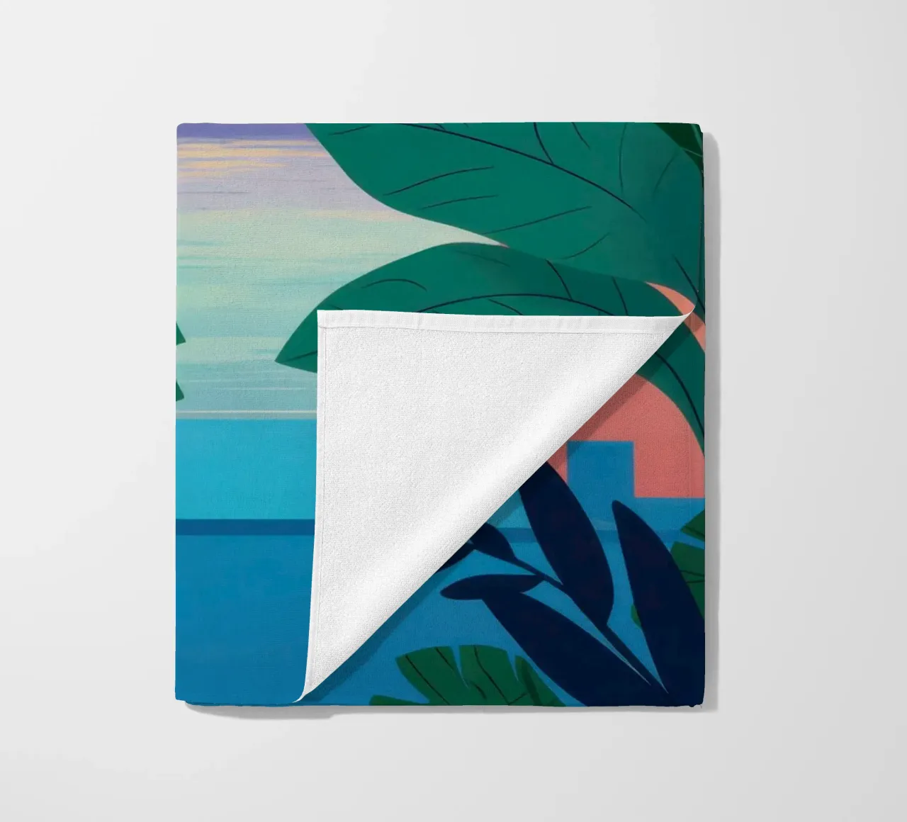 Archway to Sunset Palm beach towel by Dream Gesso