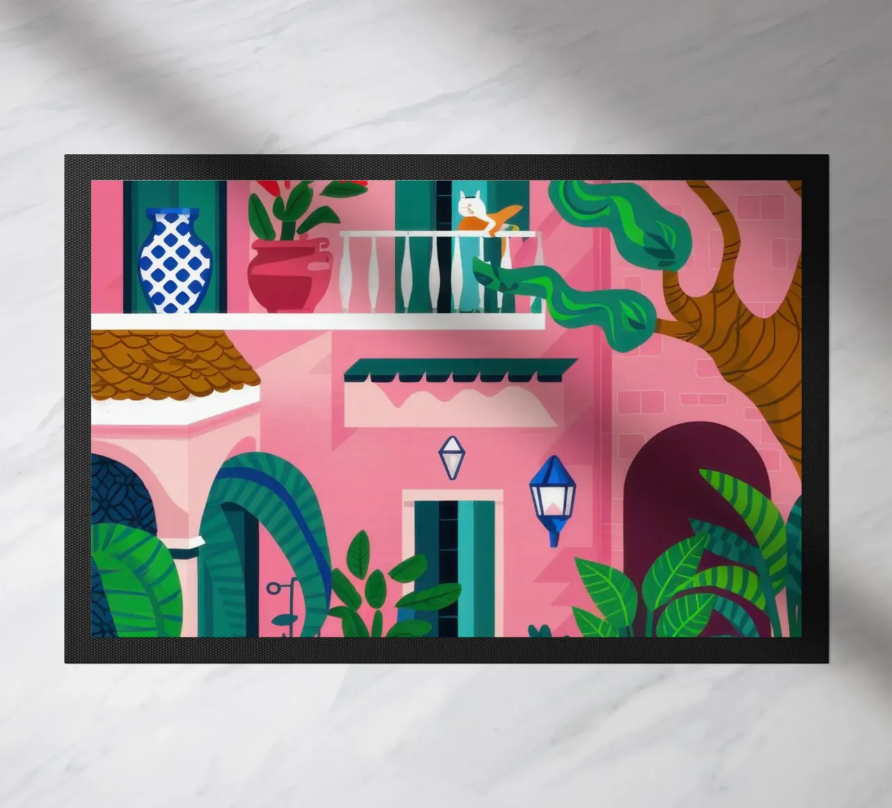 Il Caffè Fucsia zerbino da Ink Pulse