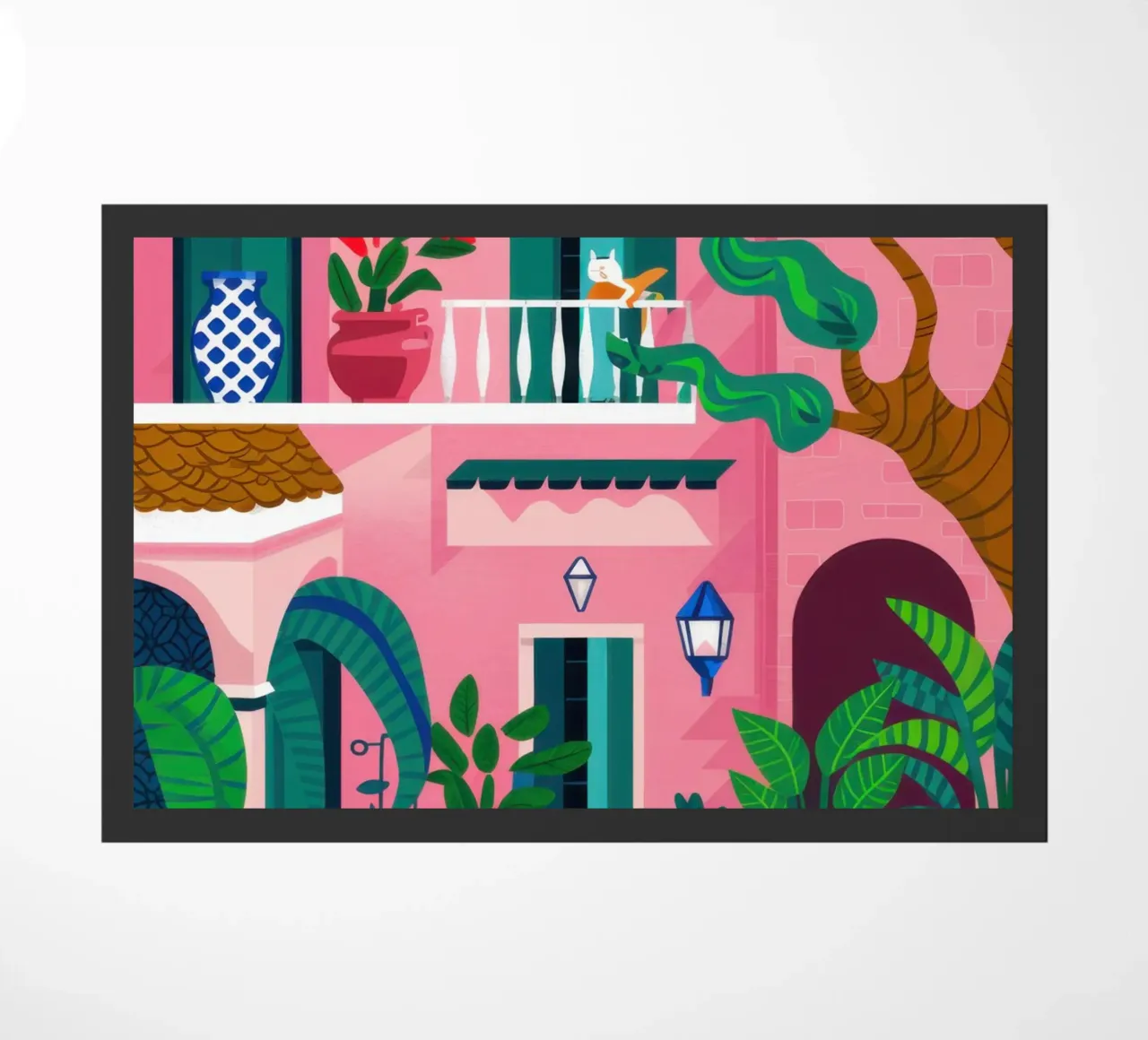 Il Caffè Fucsia zerbino da Ink Pulse