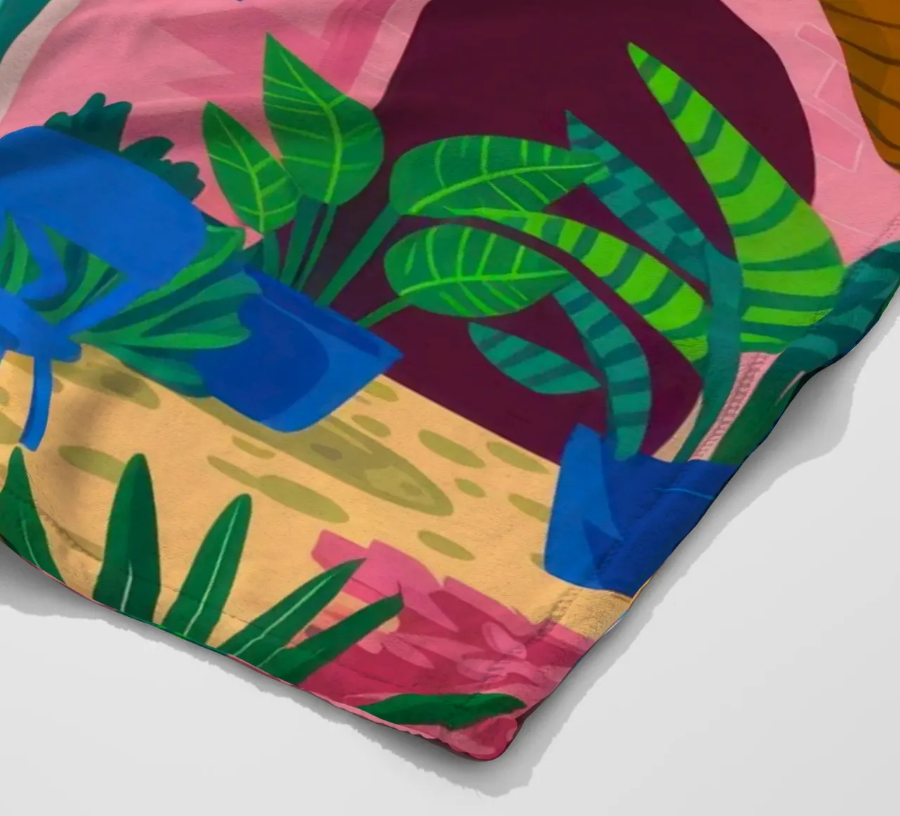 Il Caffè Fucsia coperta in pile da Ink Pulse