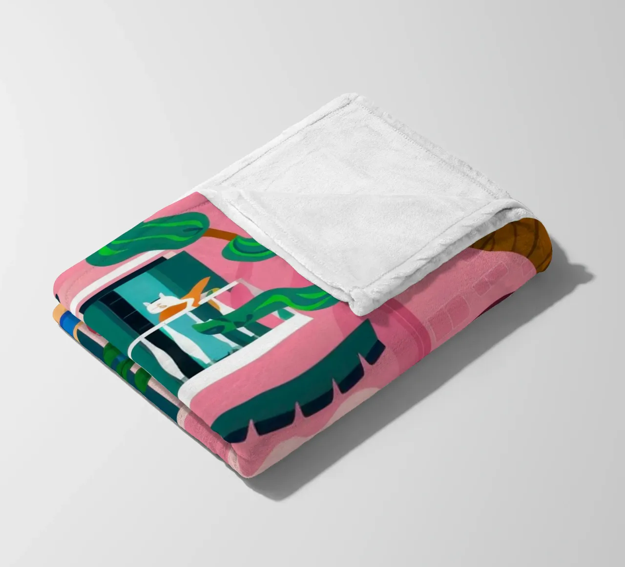Il Caffè Fucsia coperta in pile da Ink Pulse