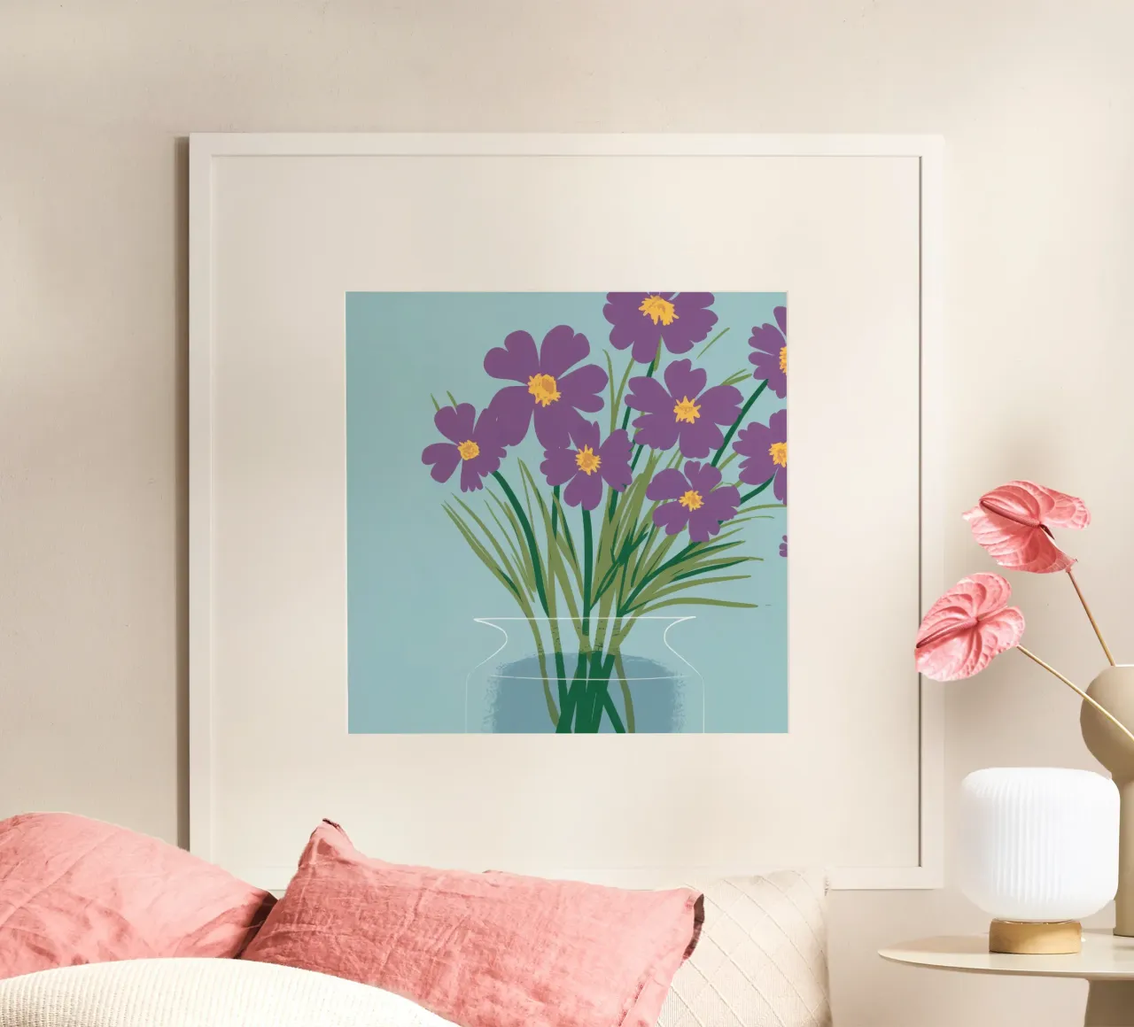 Amethyst Glass Garden poster by Rain Balance