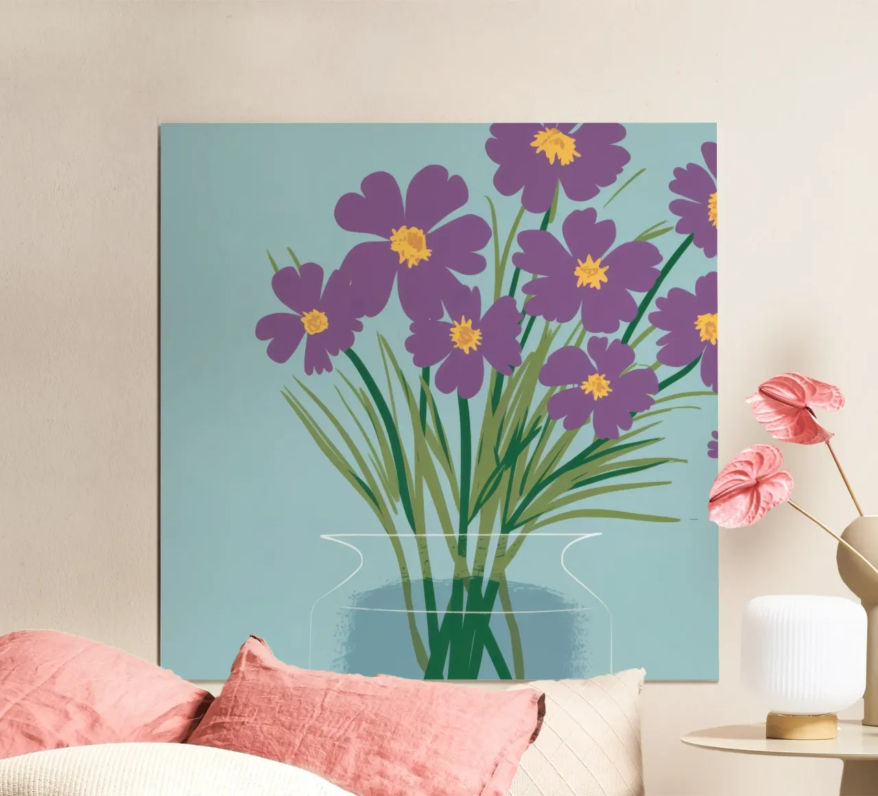 Amethyst Glass Garden poster by Rain Balance