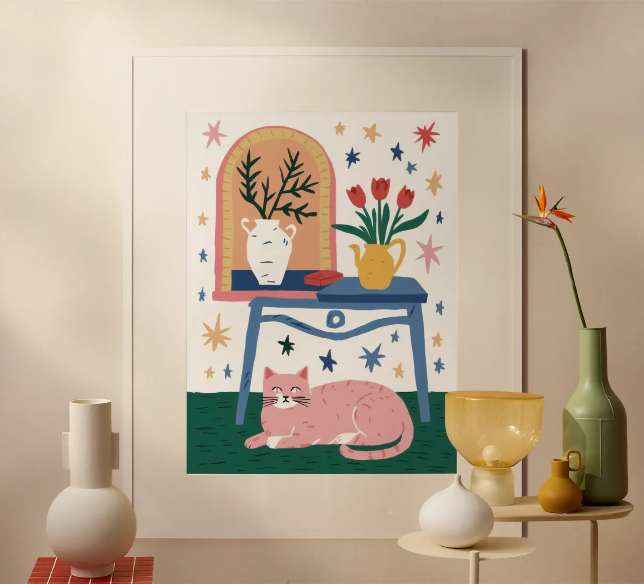 Sonno floreale stellato poster da Dream Gesso