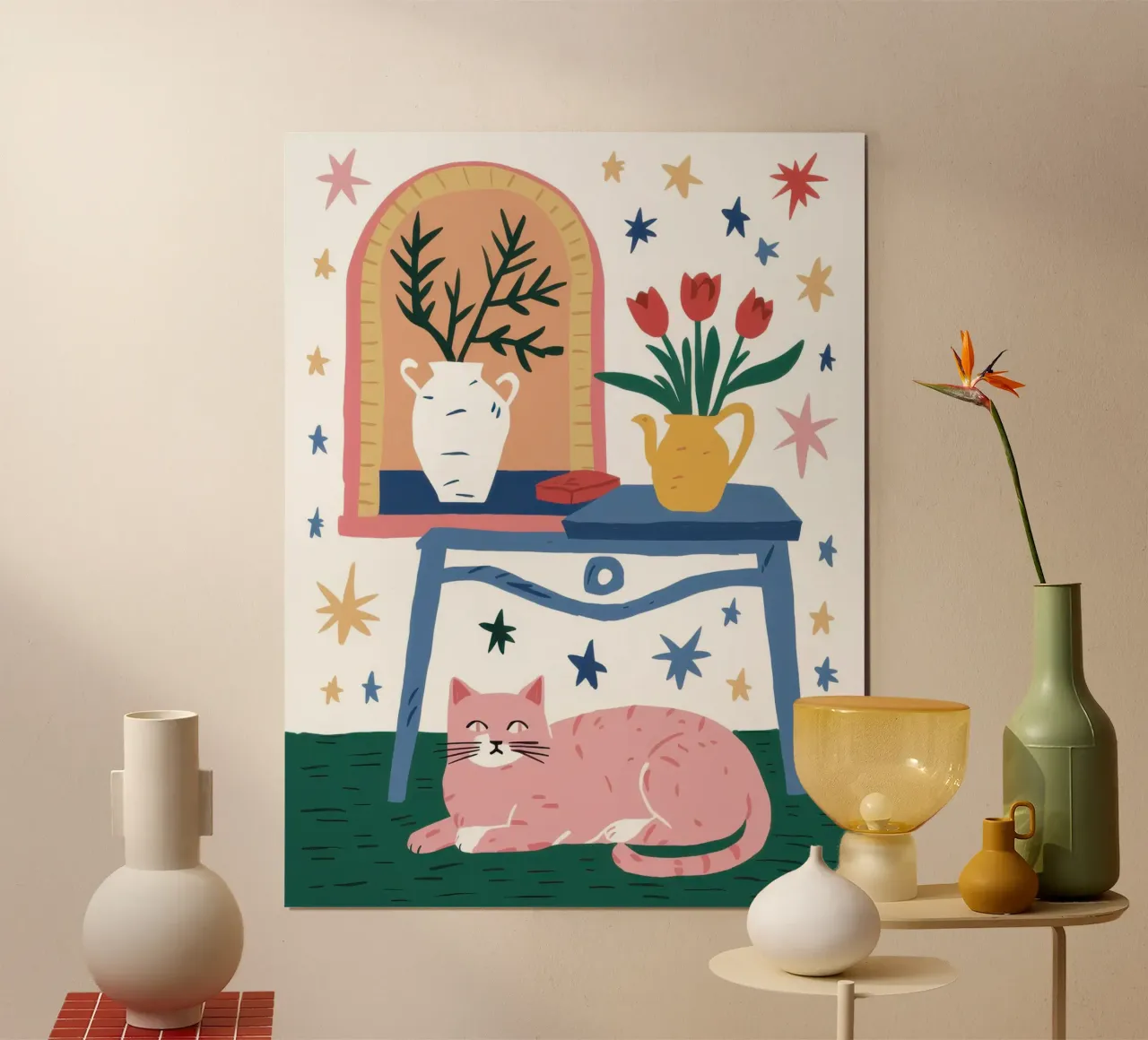 Sonno floreale stellato poster da Dream Gesso