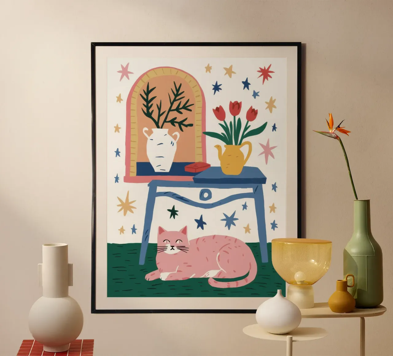 Sonno floreale stellato poster da Dream Gesso