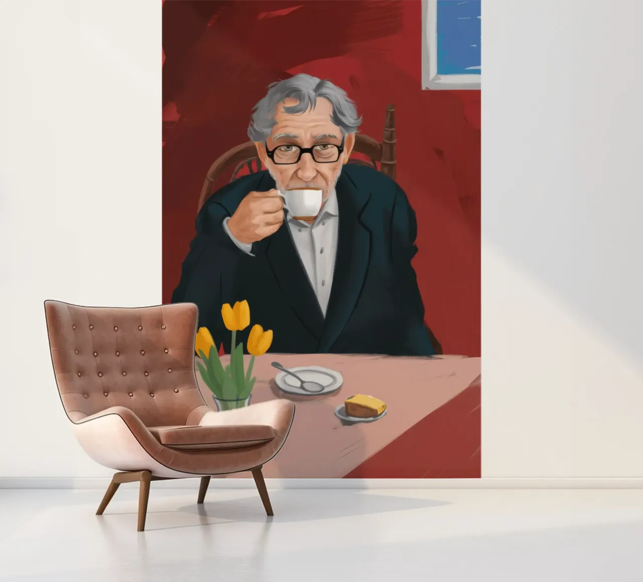 Espresso's Wise Repose photo wallpaper by Giant Foxs
