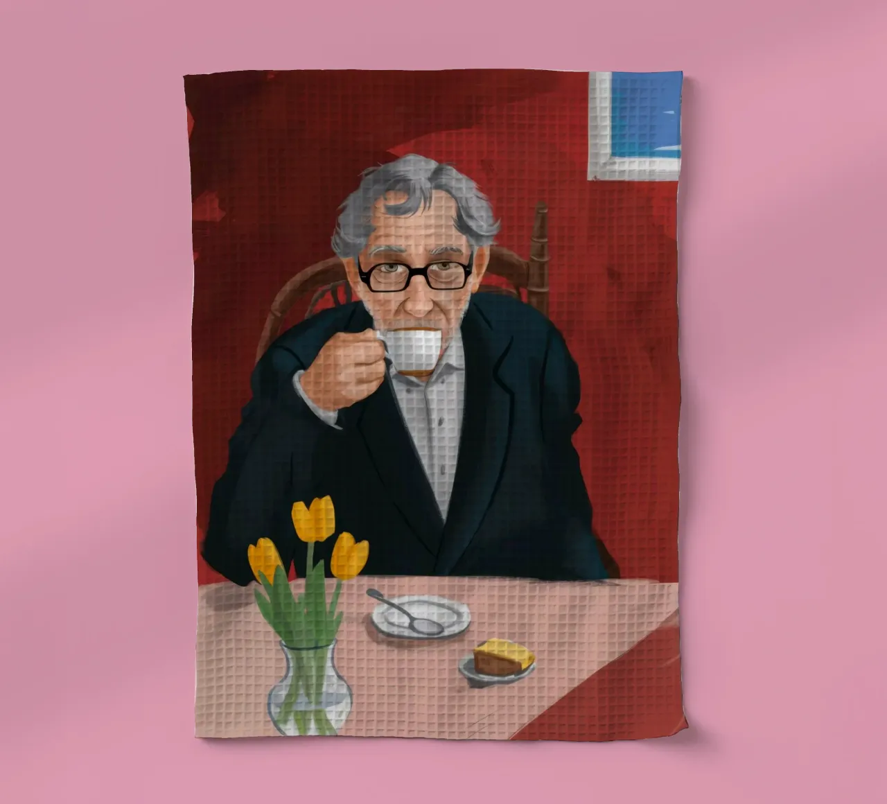 Le sage repos de l'espresso torchon de Giant Foxs