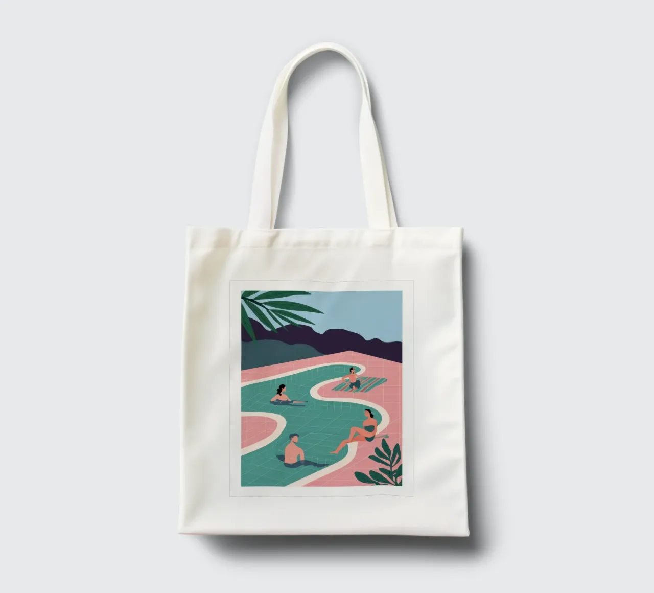 Azure Poolside Leisure borsa in juta da Dream Gesso