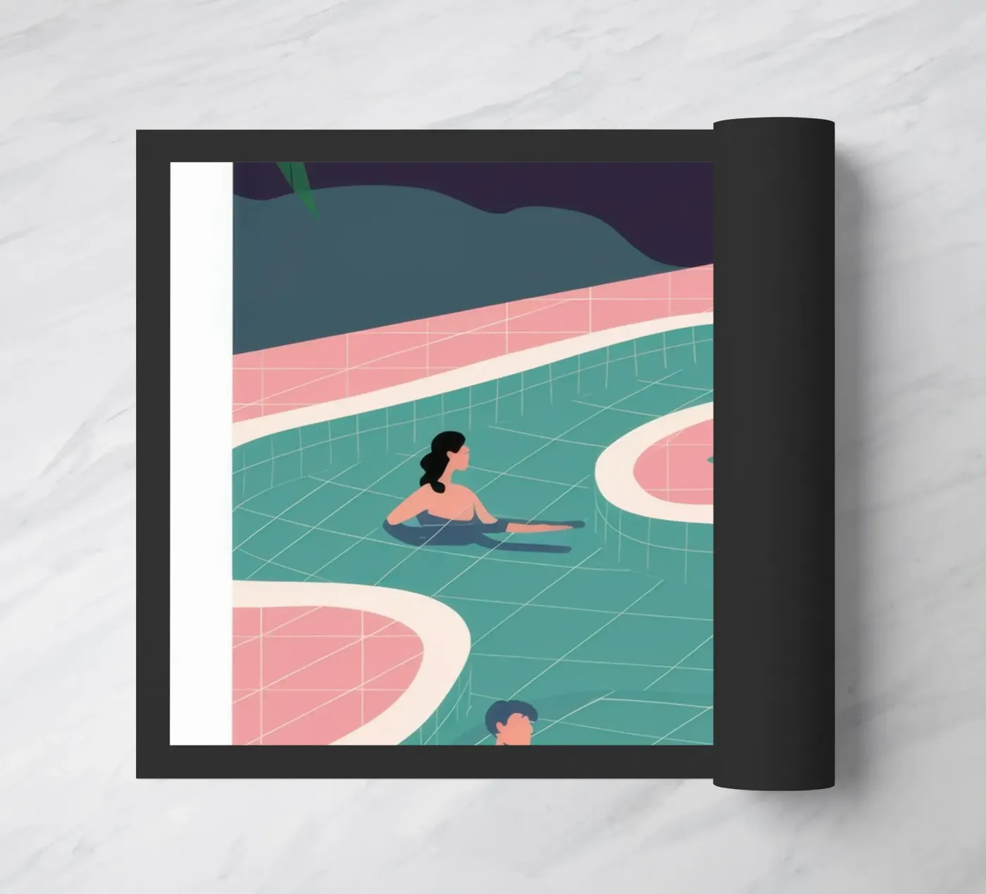 Azure Poolside Leisure Fußmatte von Dream Gesso