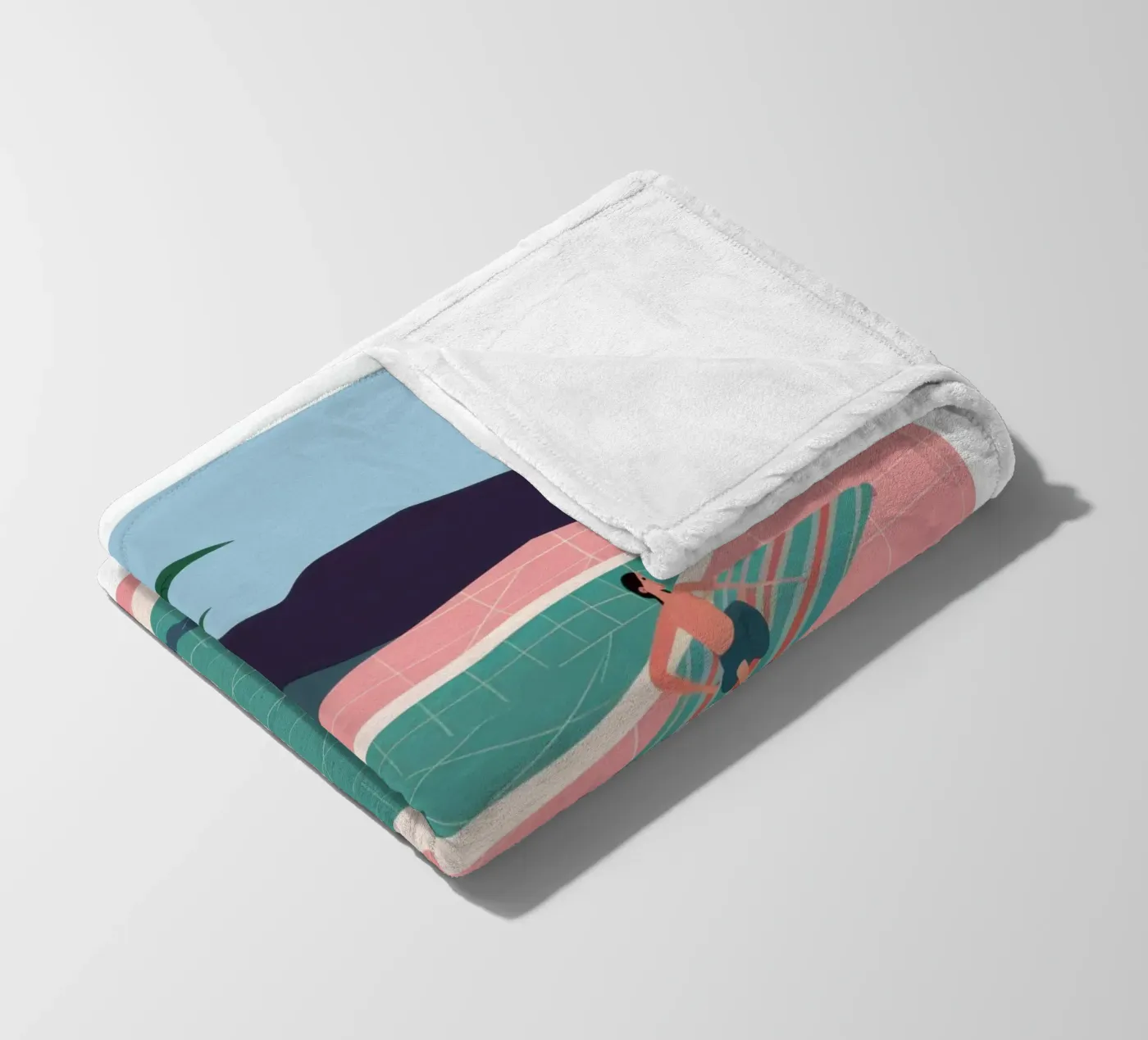 Azure Poolside Freizeit Fleecedecke von Dream Gesso