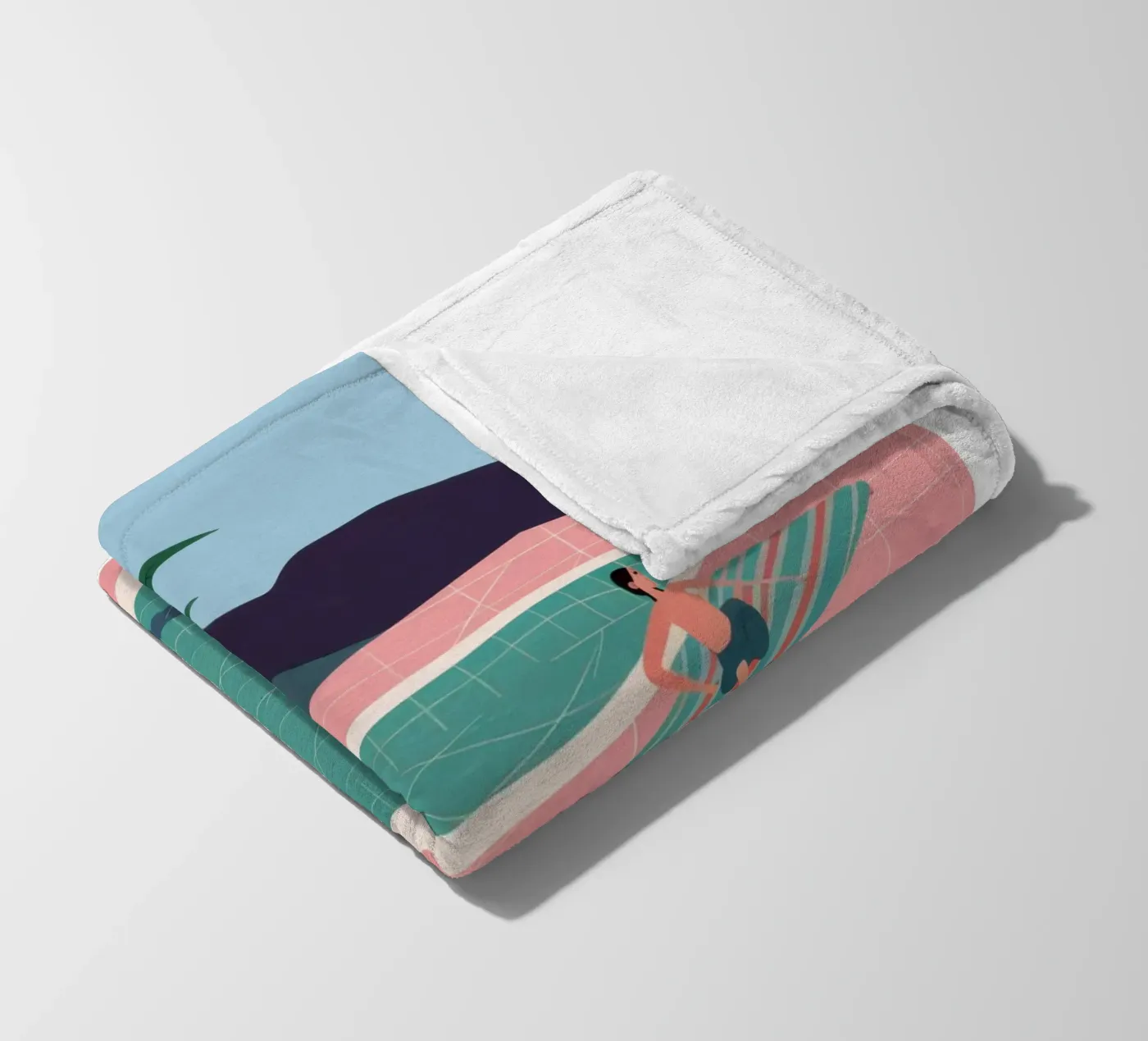 Azure Poolside Freizeit Fleecedecke von Dream Gesso