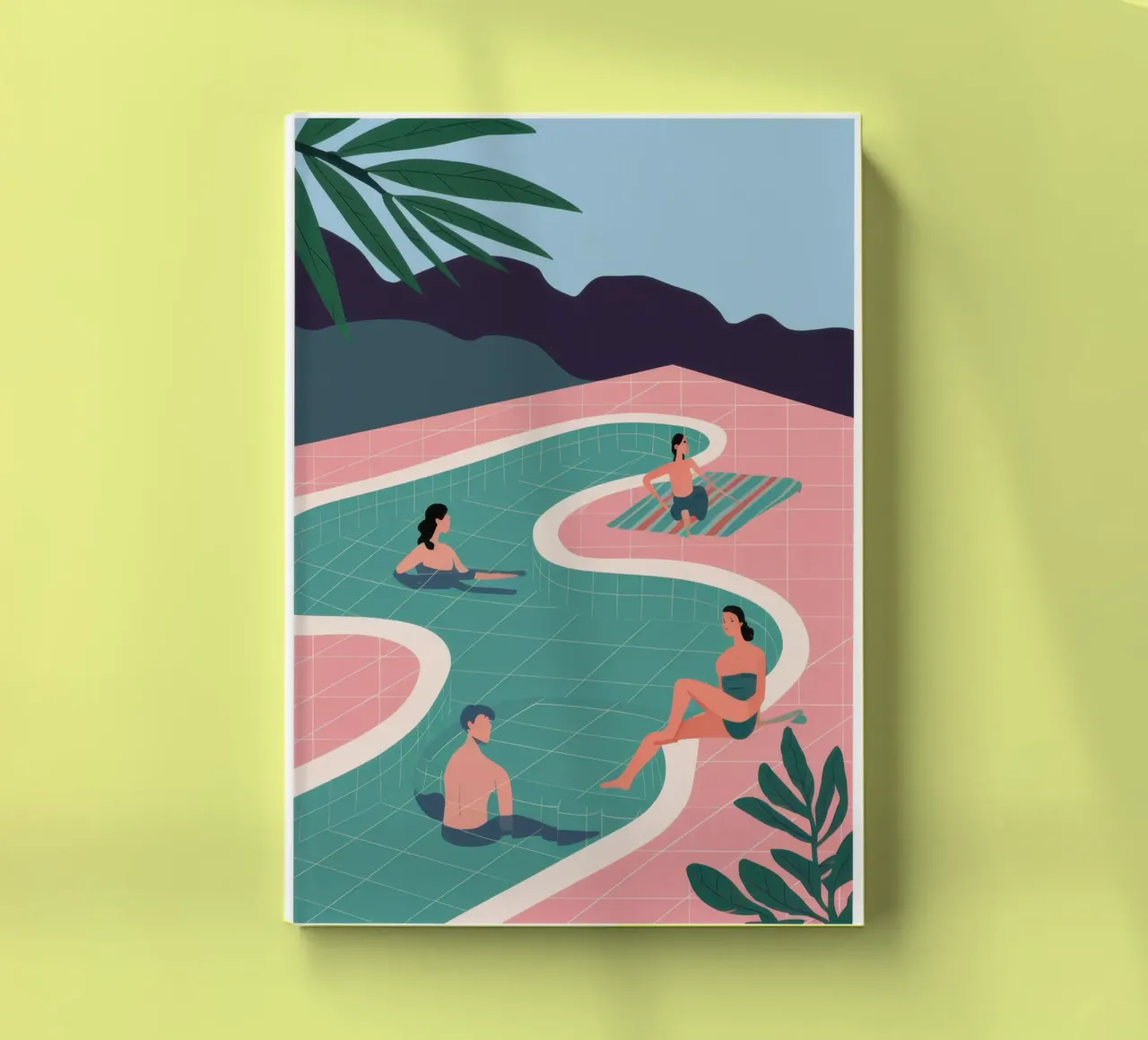 Azure Poolside Leisure notebook by Dream Gesso