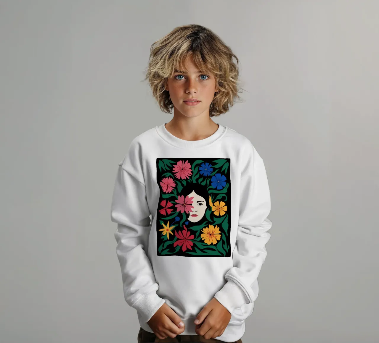 Cornice floreale Visage felpa bambino da Reds Jays