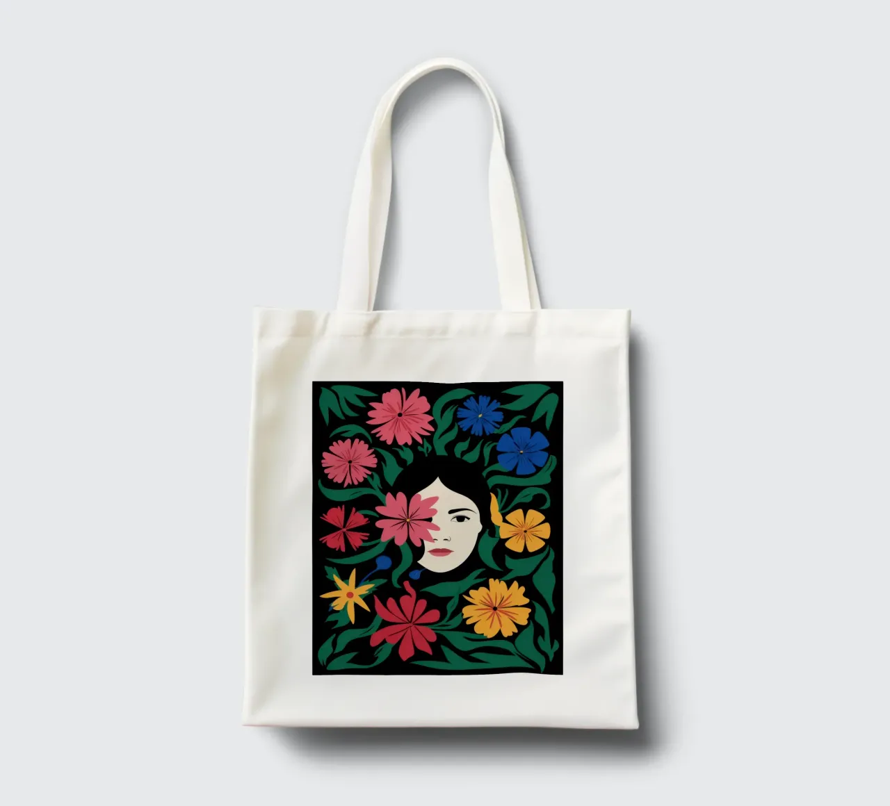 Cornice floreale Visage borsa in juta da Reds Jays