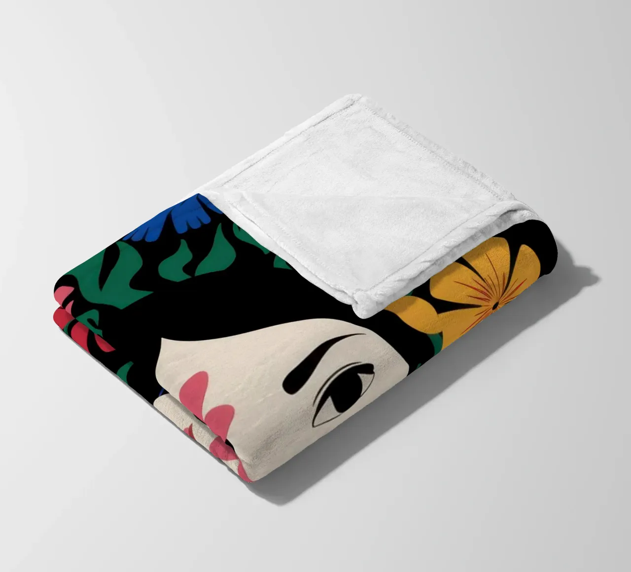 Cornice floreale Visage coperta in pile da Reds Jays