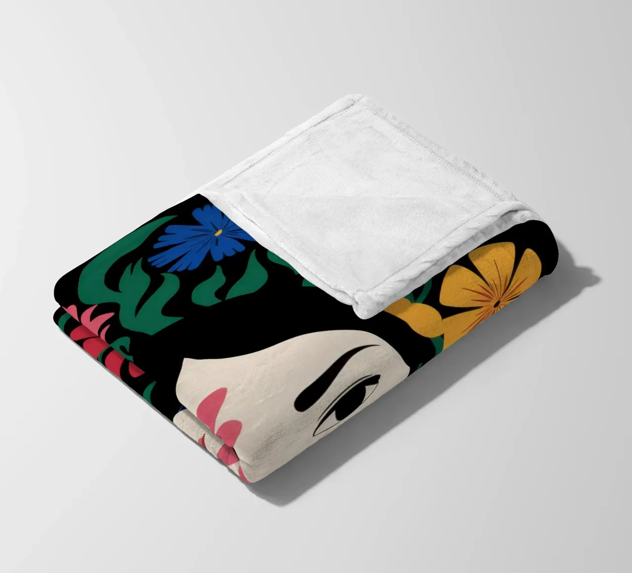 Cornice floreale Visage coperta in pile da Reds Jays