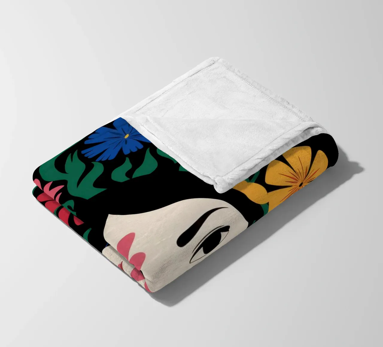 Cornice floreale Visage coperta in pile da Reds Jays