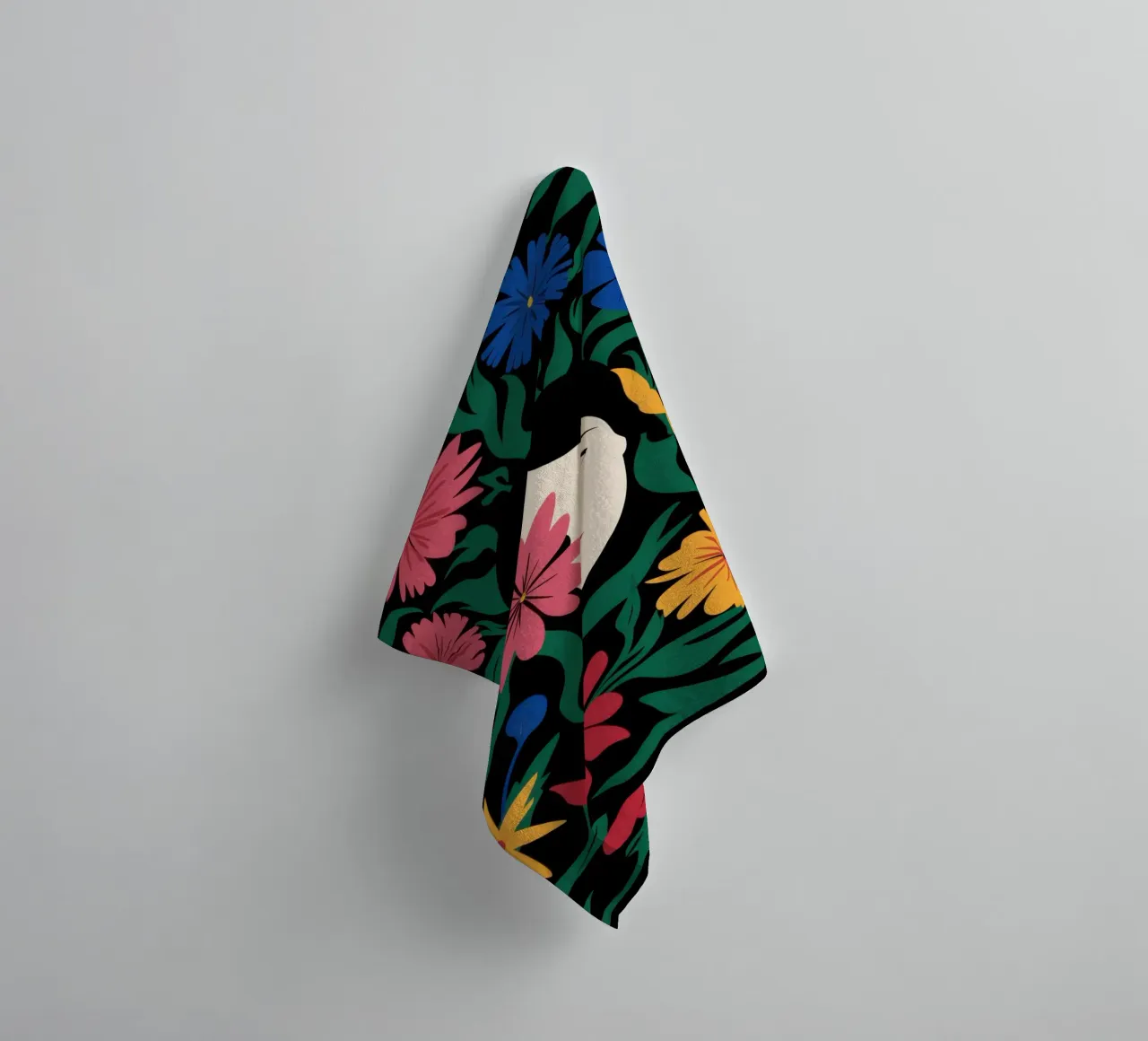 Cornice floreale Visage asciugamano da bagno da Reds Jays