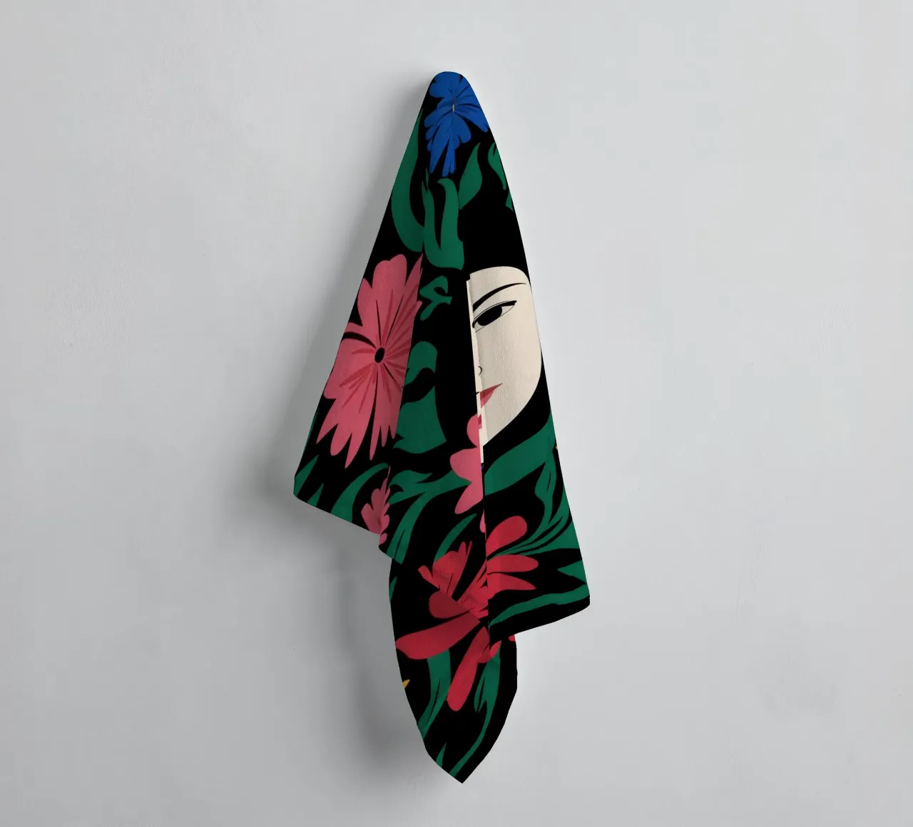 Cornice floreale Visage asciugamano da bagno da Reds Jays