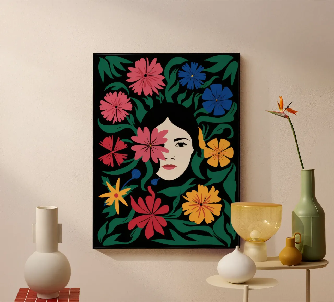 Cornice floreale Visage plexiglass da Reds Jays