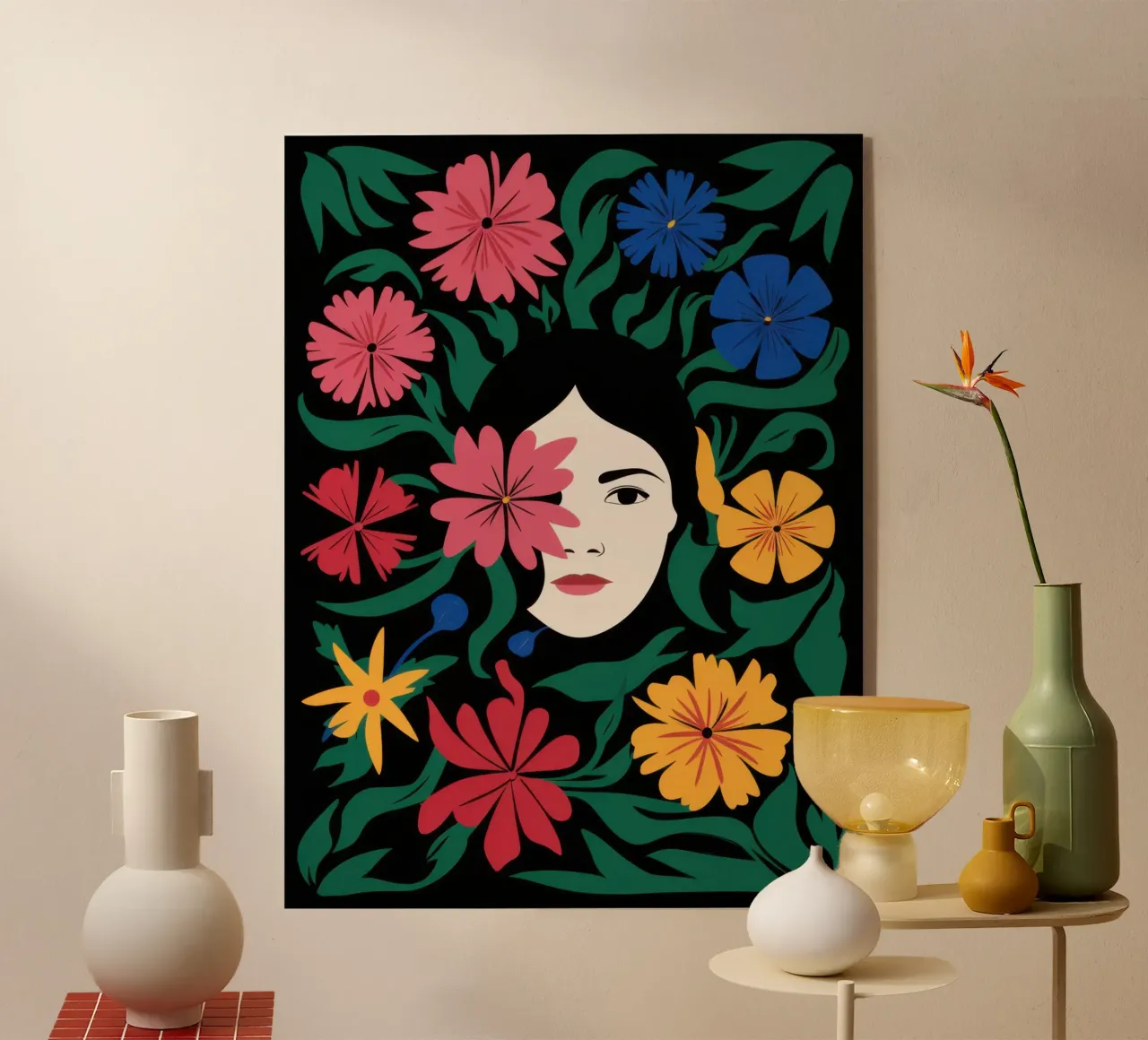 Cornice floreale Visage plexiglass da Reds Jays