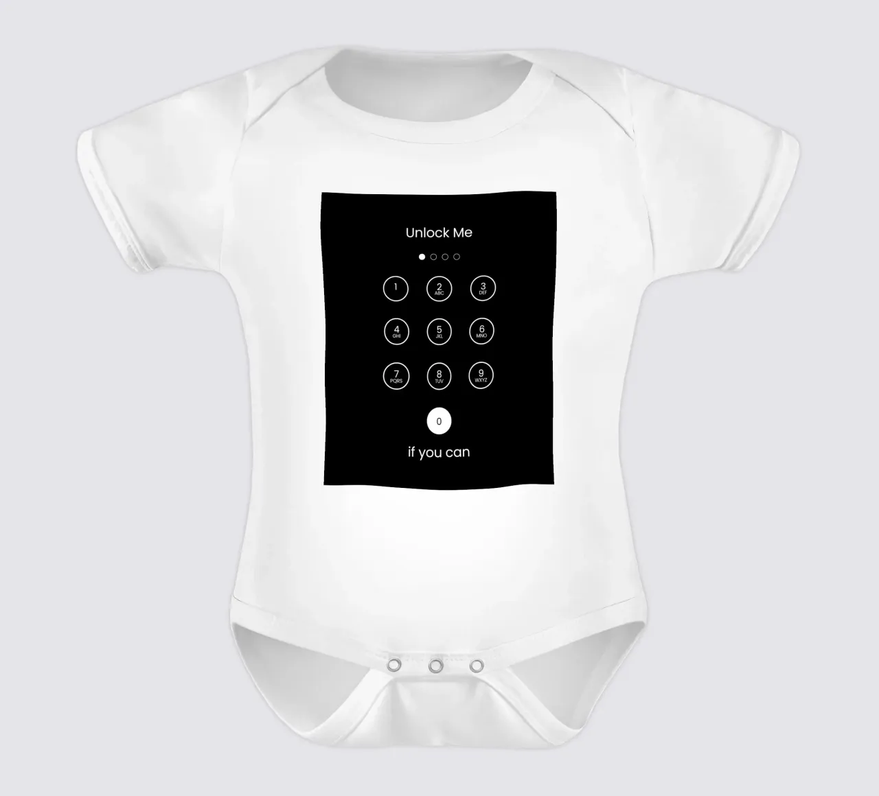 Sbloccami body neonato maniche corte da Olivia Creator
