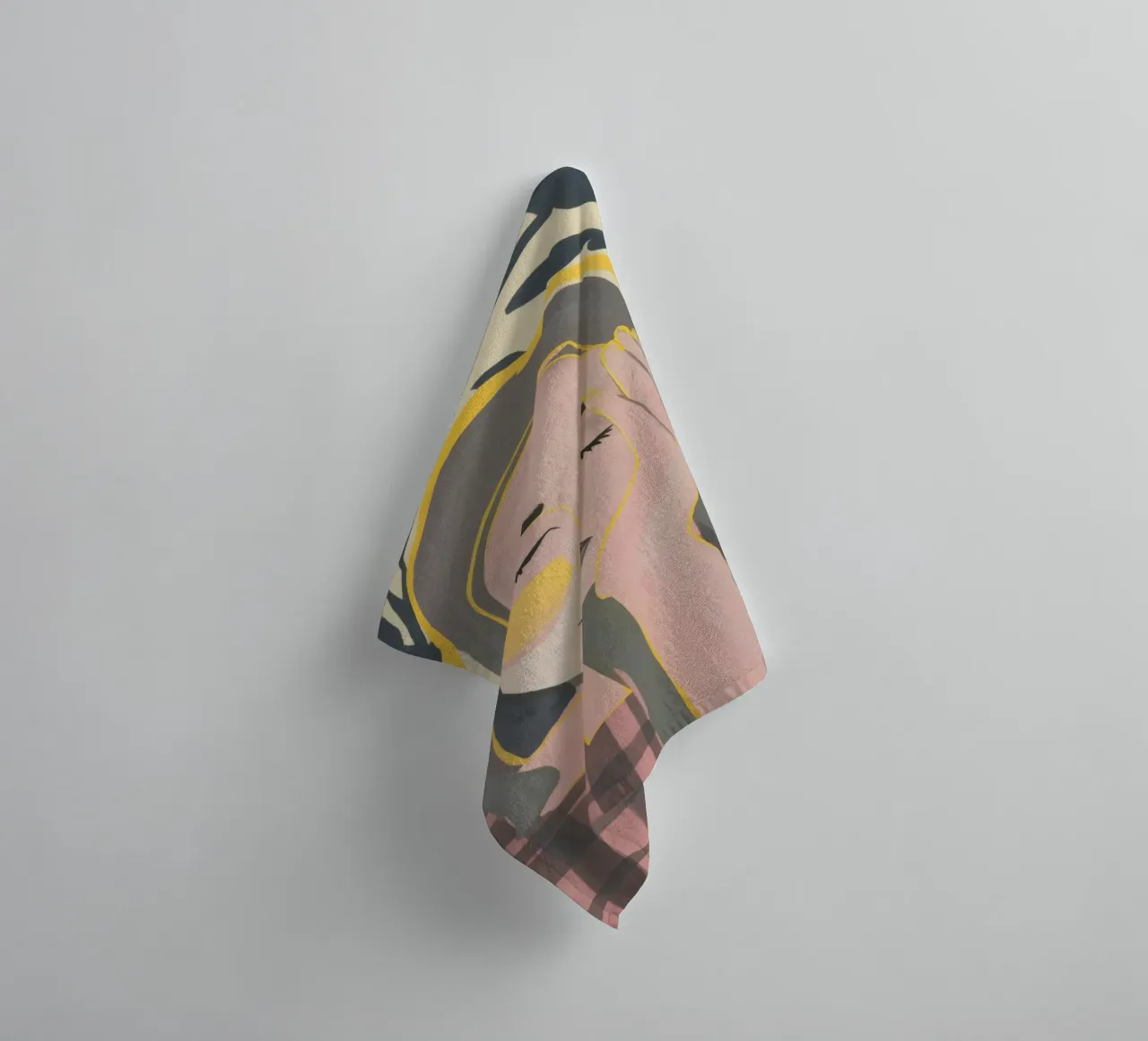 Sfondo plaid sognatore asciugamano da bagno da Ink Pulse
