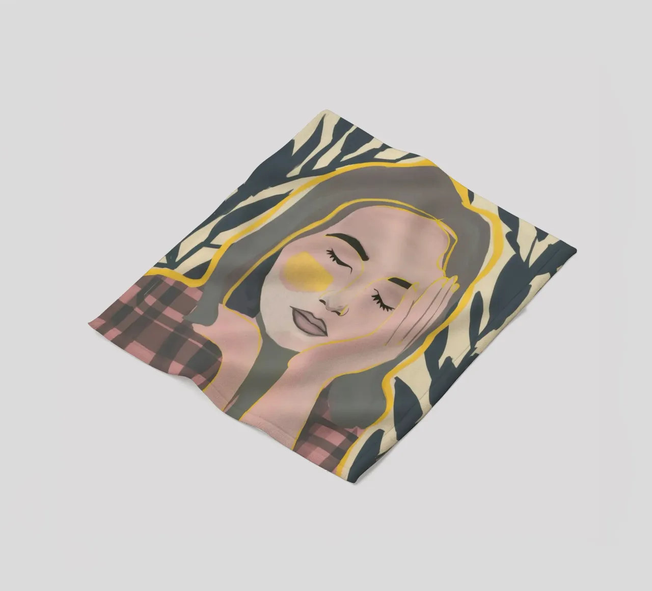 Sfondo plaid sognatore coperta in pile da Ink Pulse