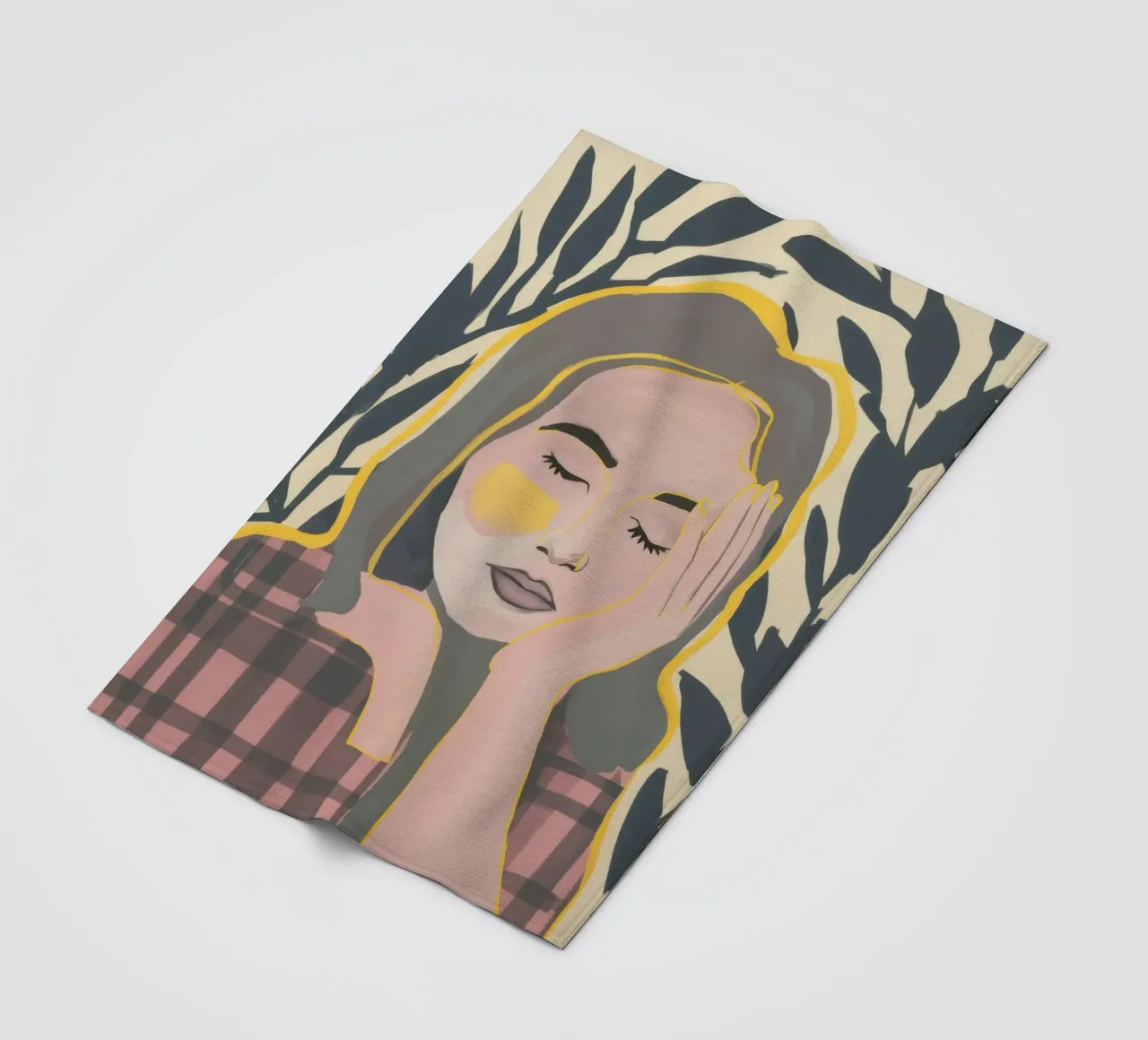 Sfondo plaid sognatore coperta in pile da Ink Pulse