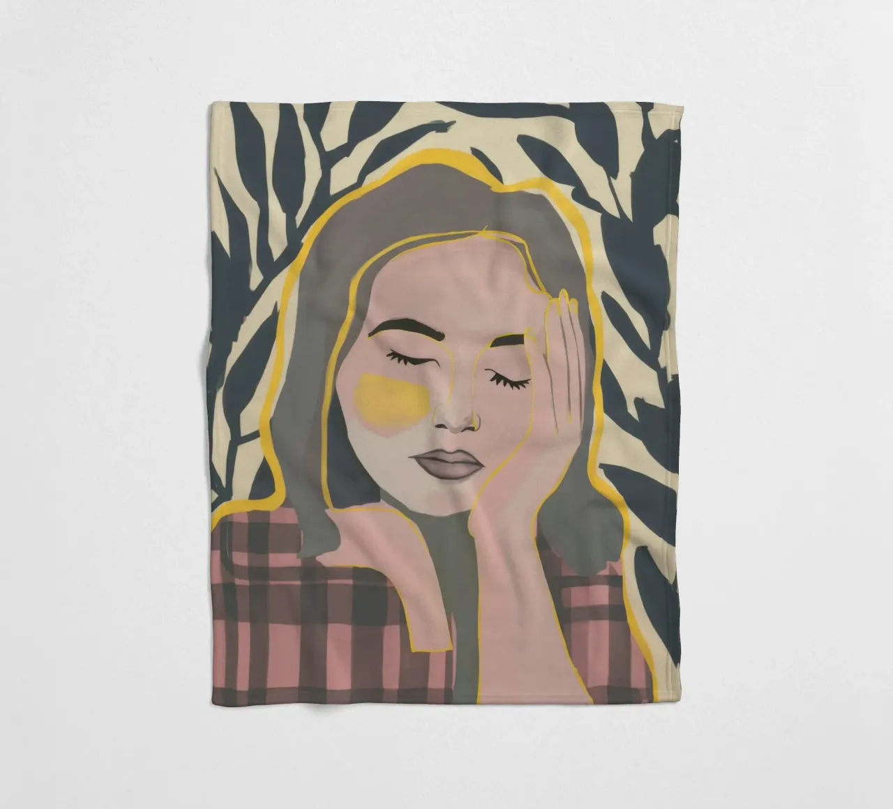 Sfondo plaid sognatore coperta in pile da Ink Pulse