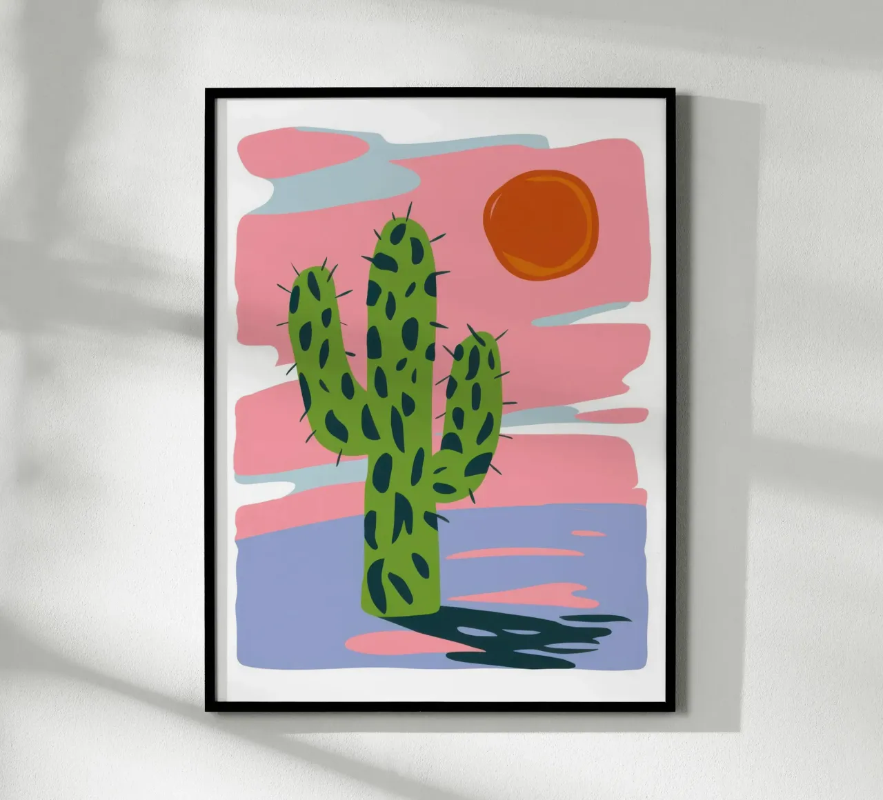Coastal Cactus Sol poster by Rain Balance